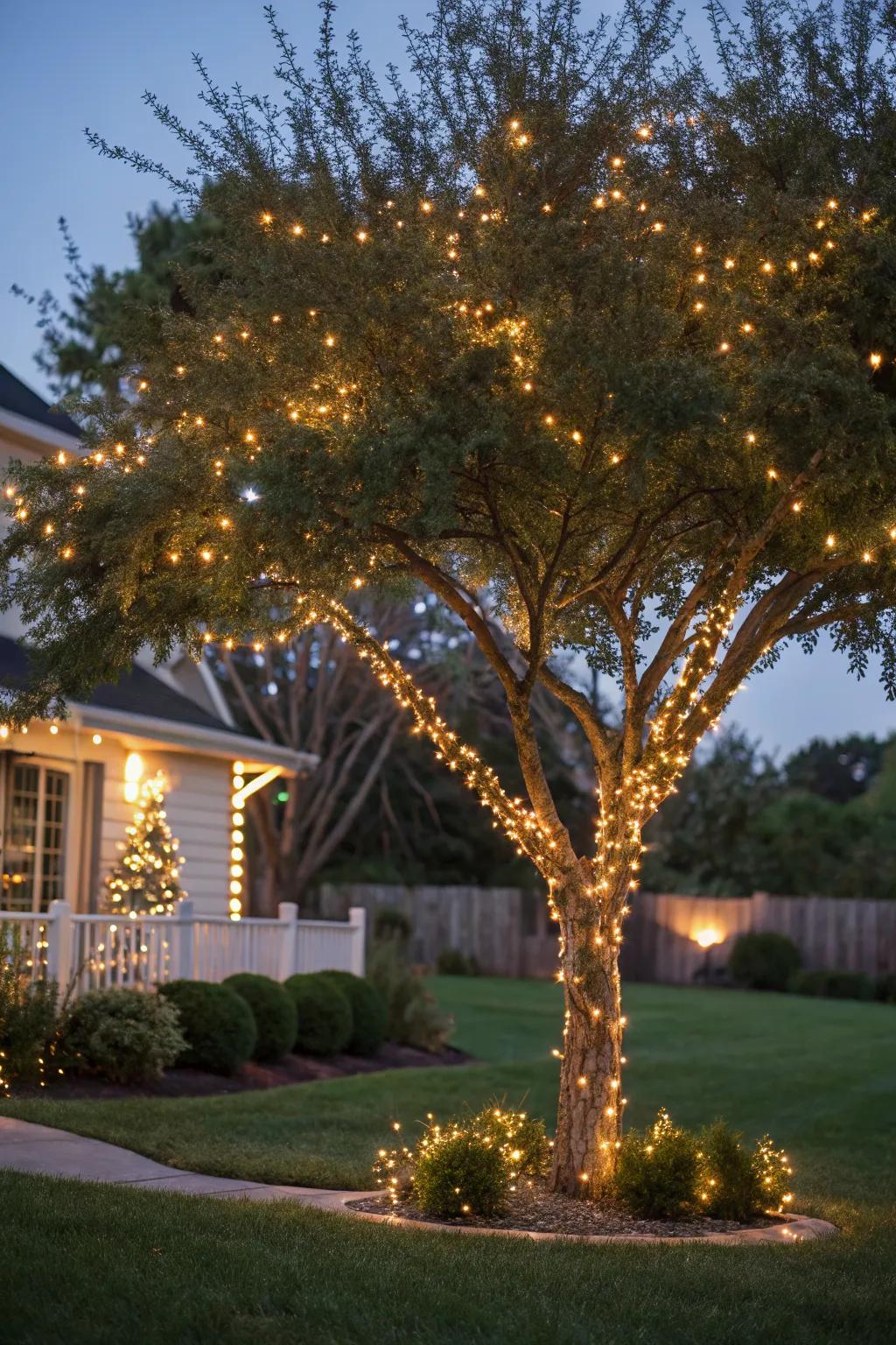 Create a magical ambiance with solar string lights.