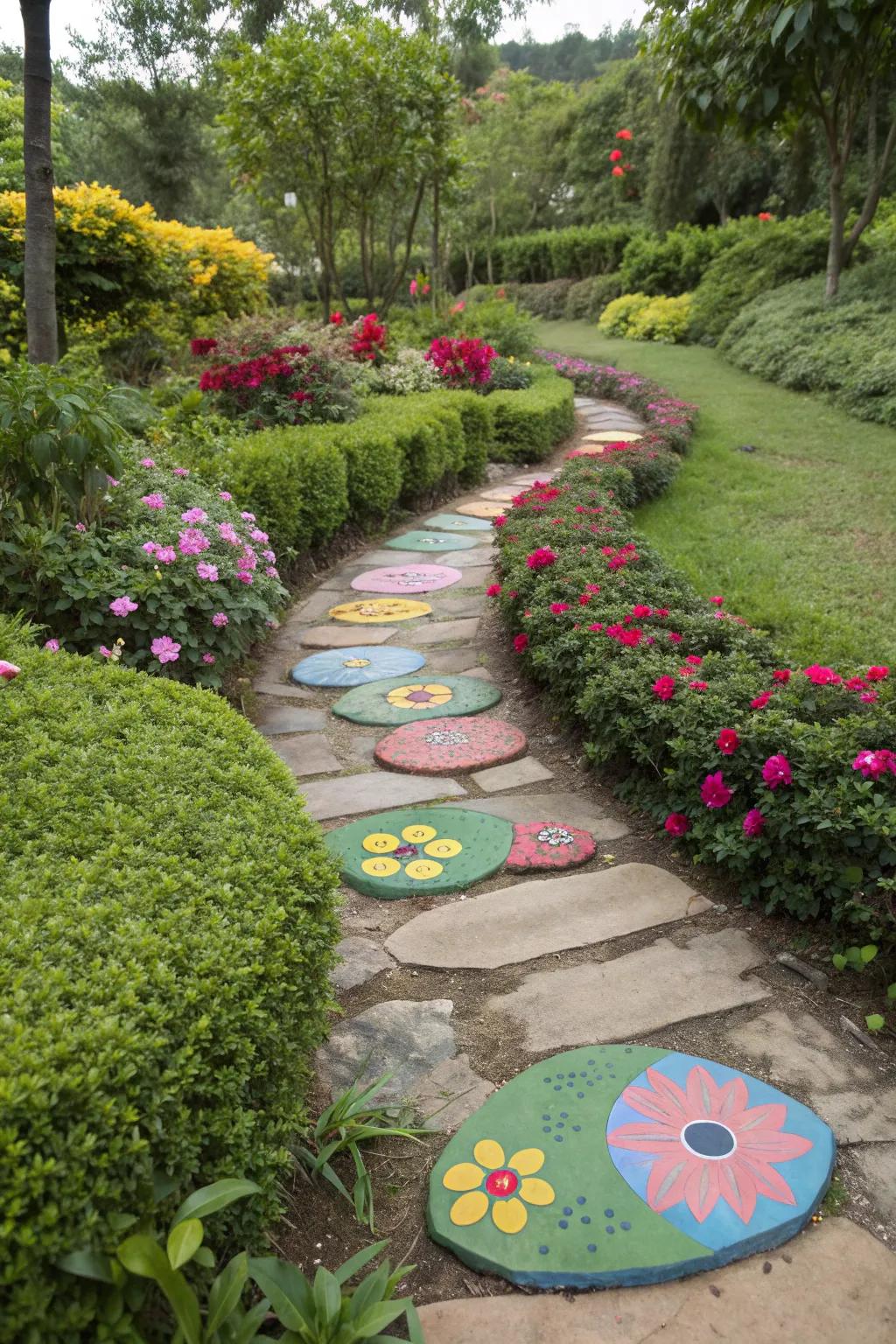 Enhance your garden path with vibrant colors.