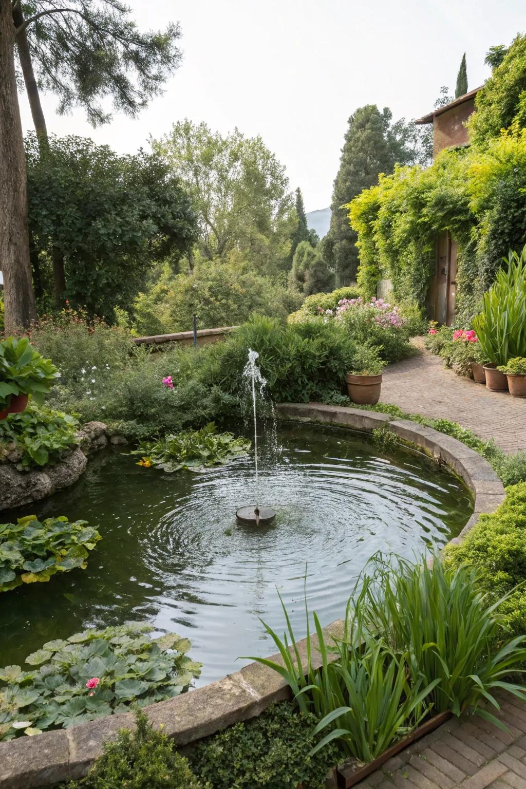 Water features add tranquility and motion to your space.