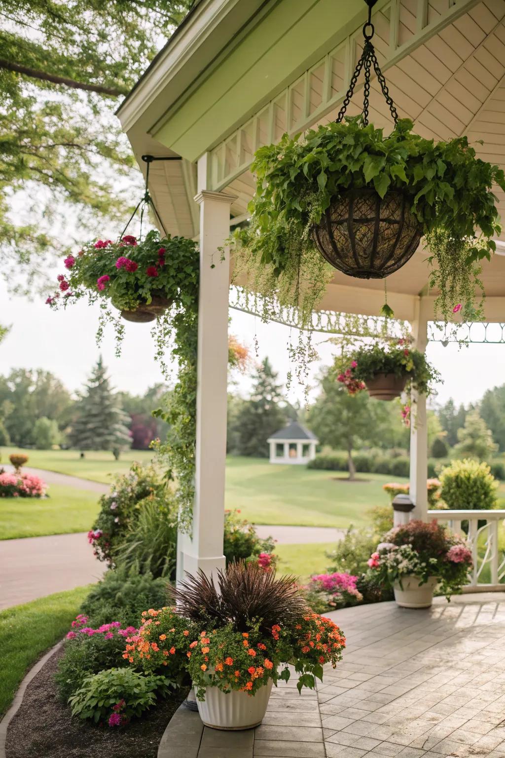 Surround yourself with nature by adding greenery.