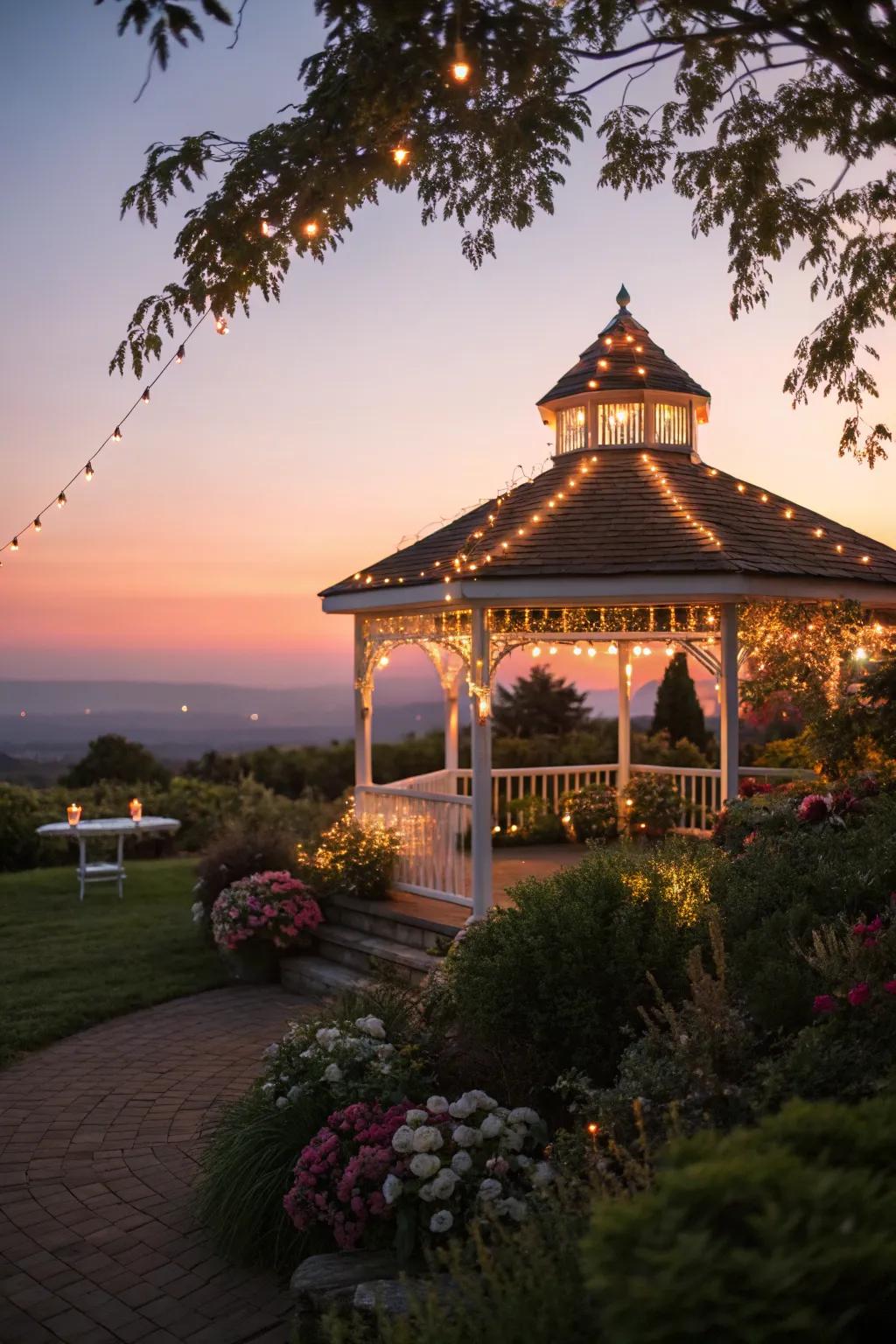 Illuminate your nights with decorative lighting.