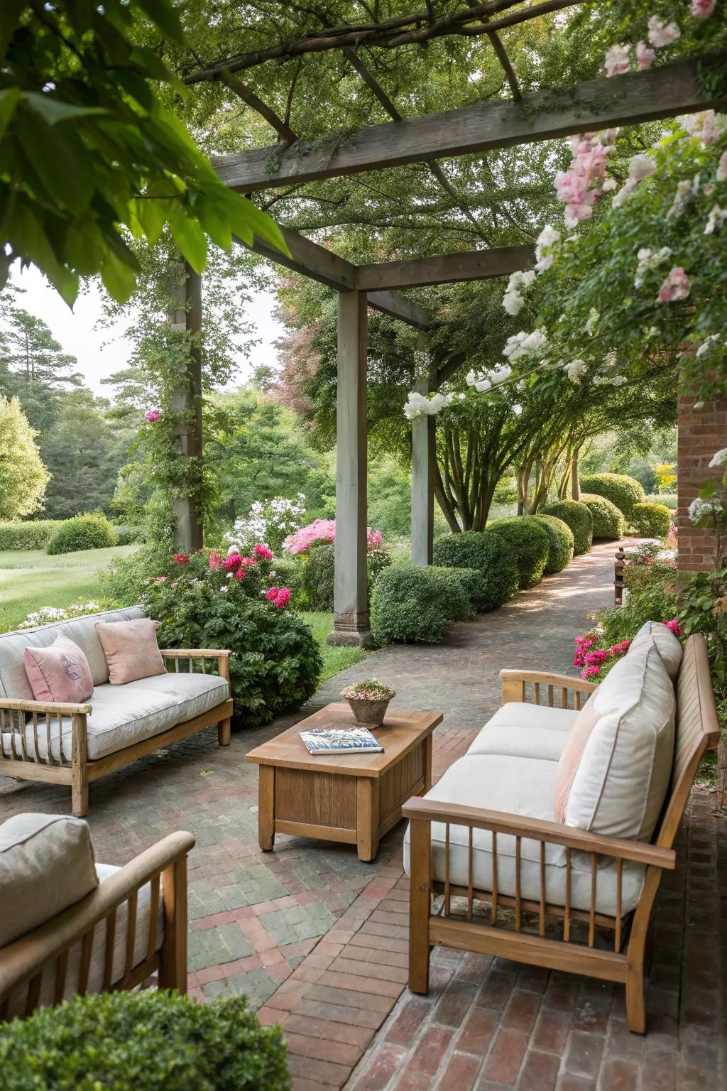 A cozy patio area perfect for relaxation.
