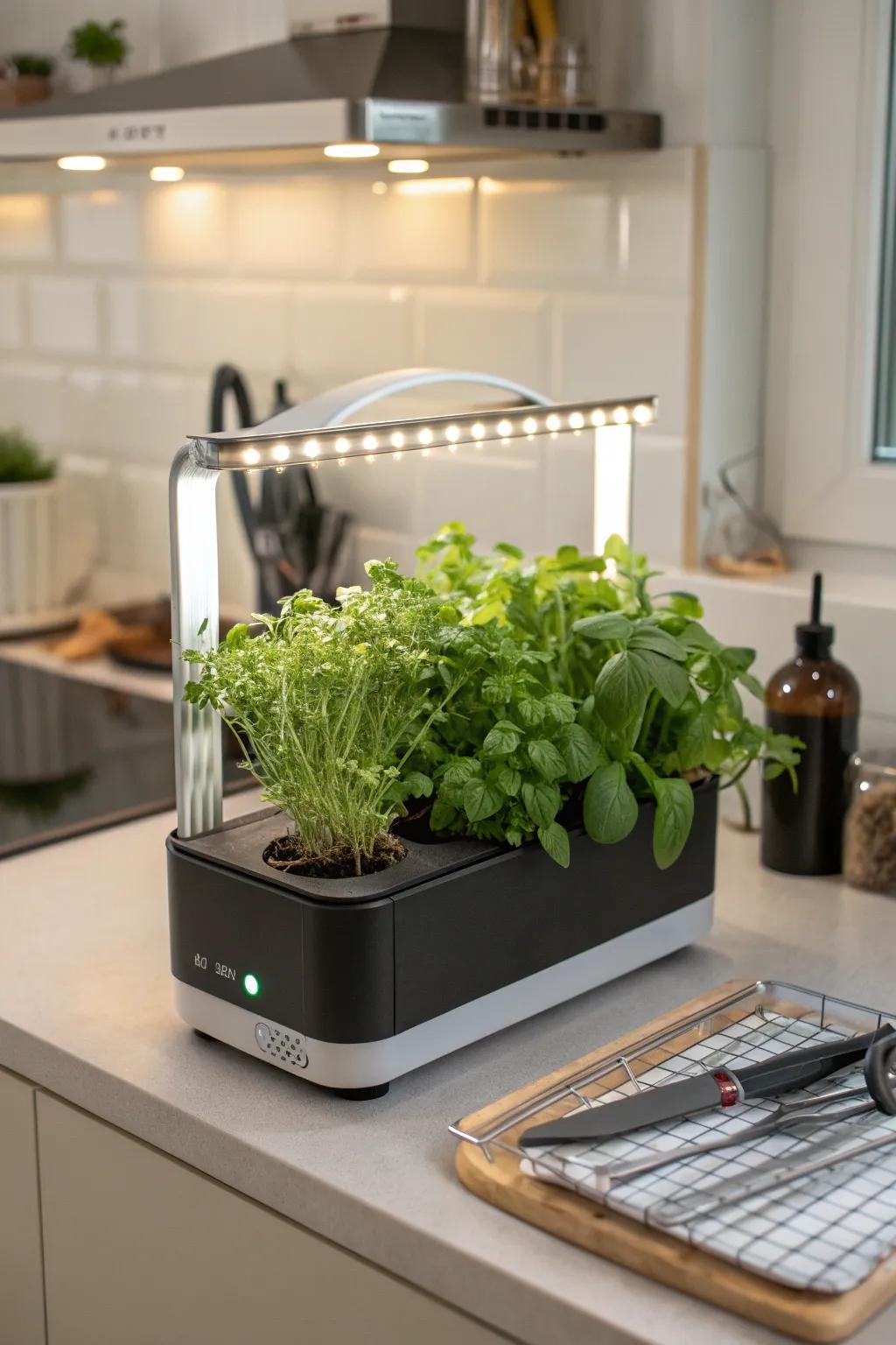 Innovative hydroponic herb kit for modern gardeners.