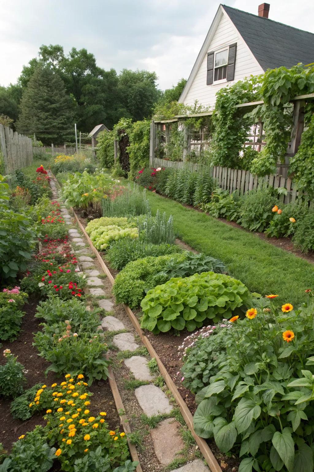 Zoning your garden allows for diverse plant cultivation and easier management.