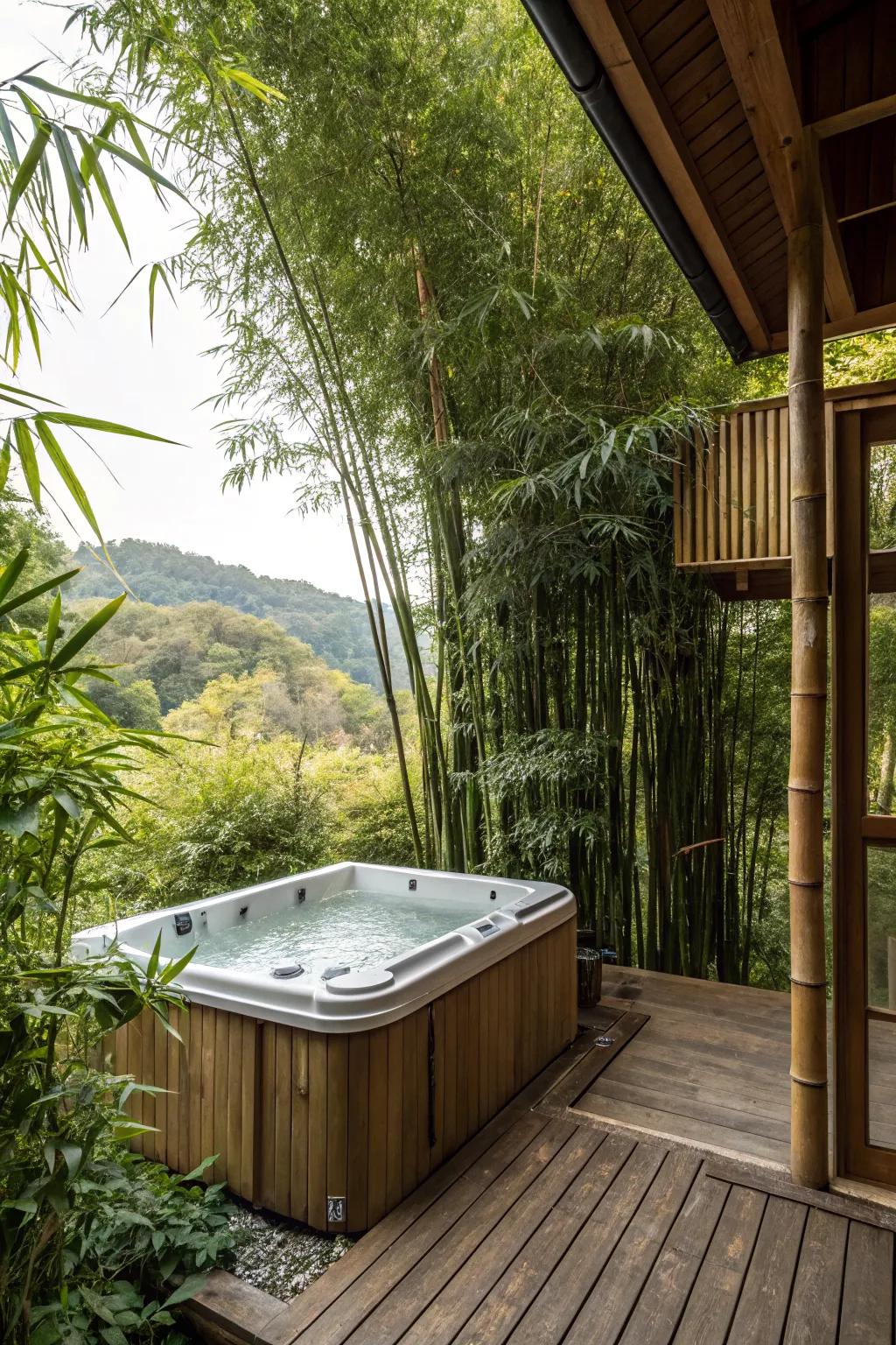 Achieve privacy with strategically placed greenery.