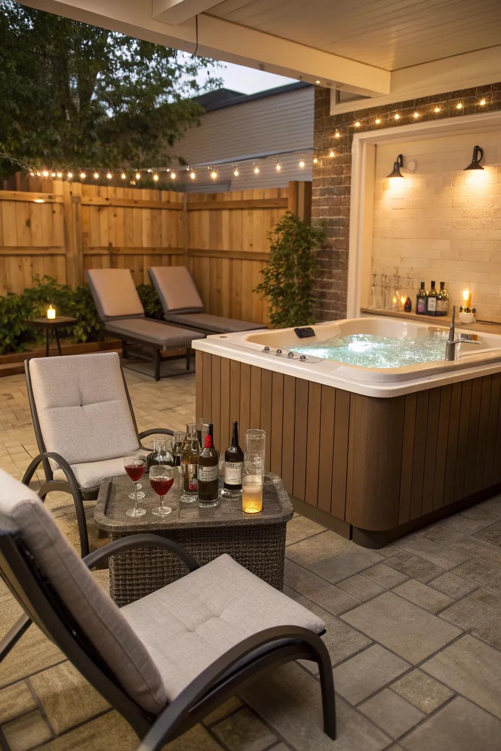 Upgrade your hot tub experience with luxurious additions.