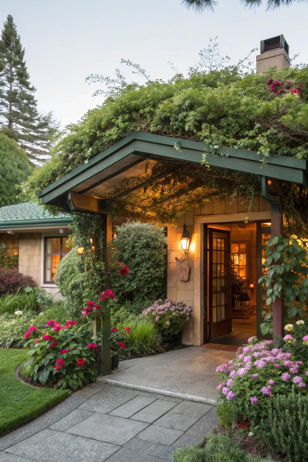 A living roof canopy that brings nature to your doorstep.