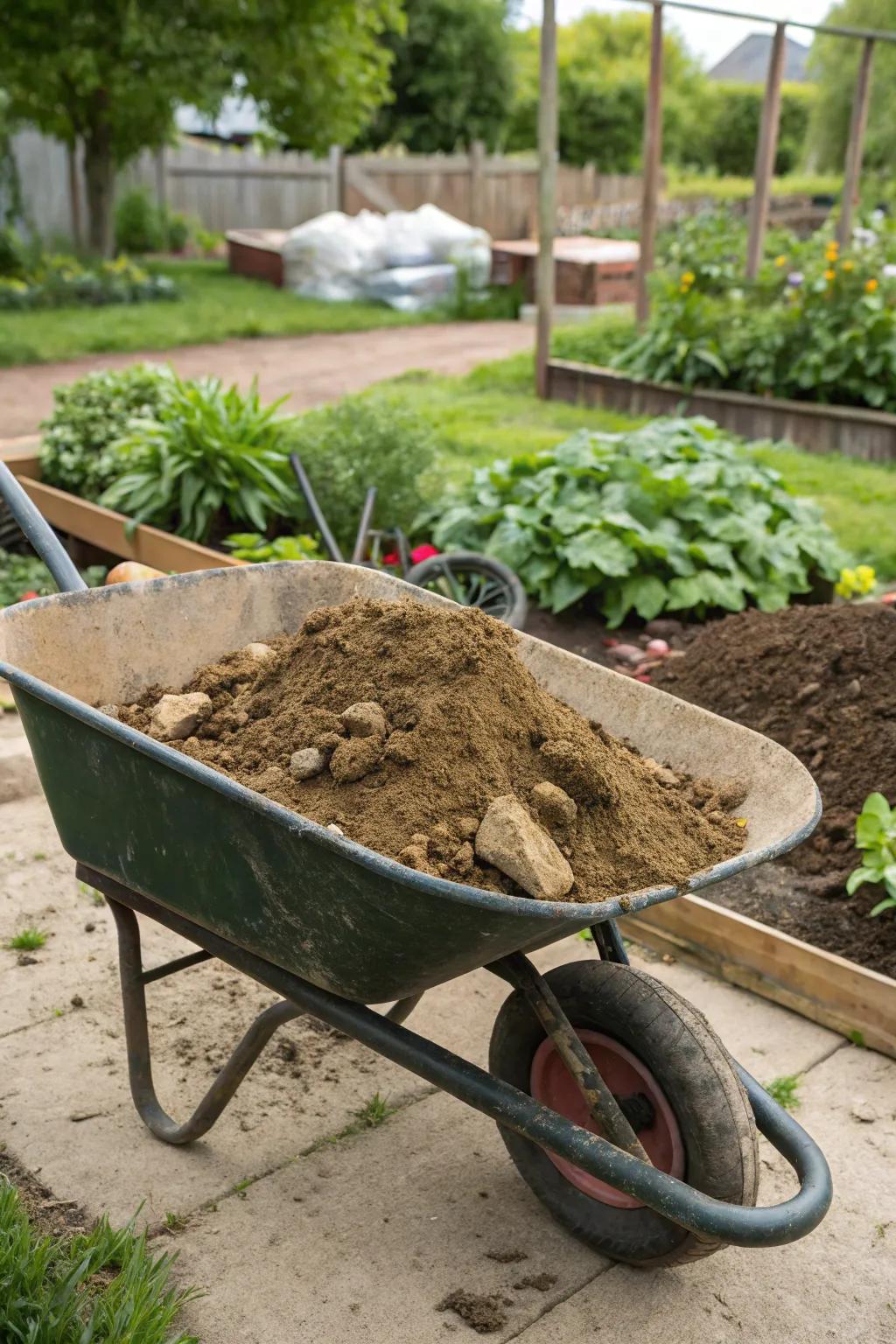 The perfect soil mix is key to a level and lush lawn.