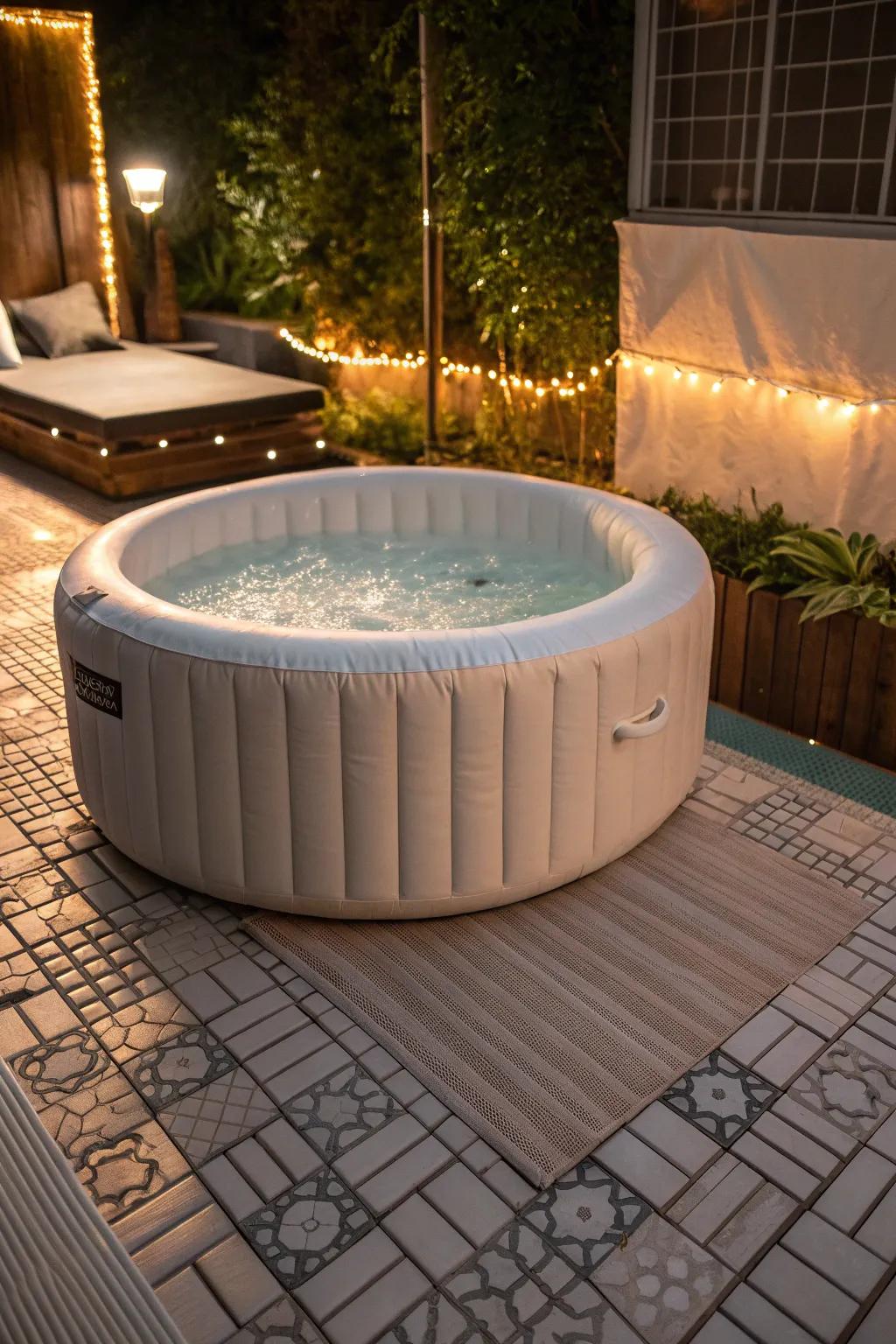 Enjoy quick and versatile setup with plastic tiles.