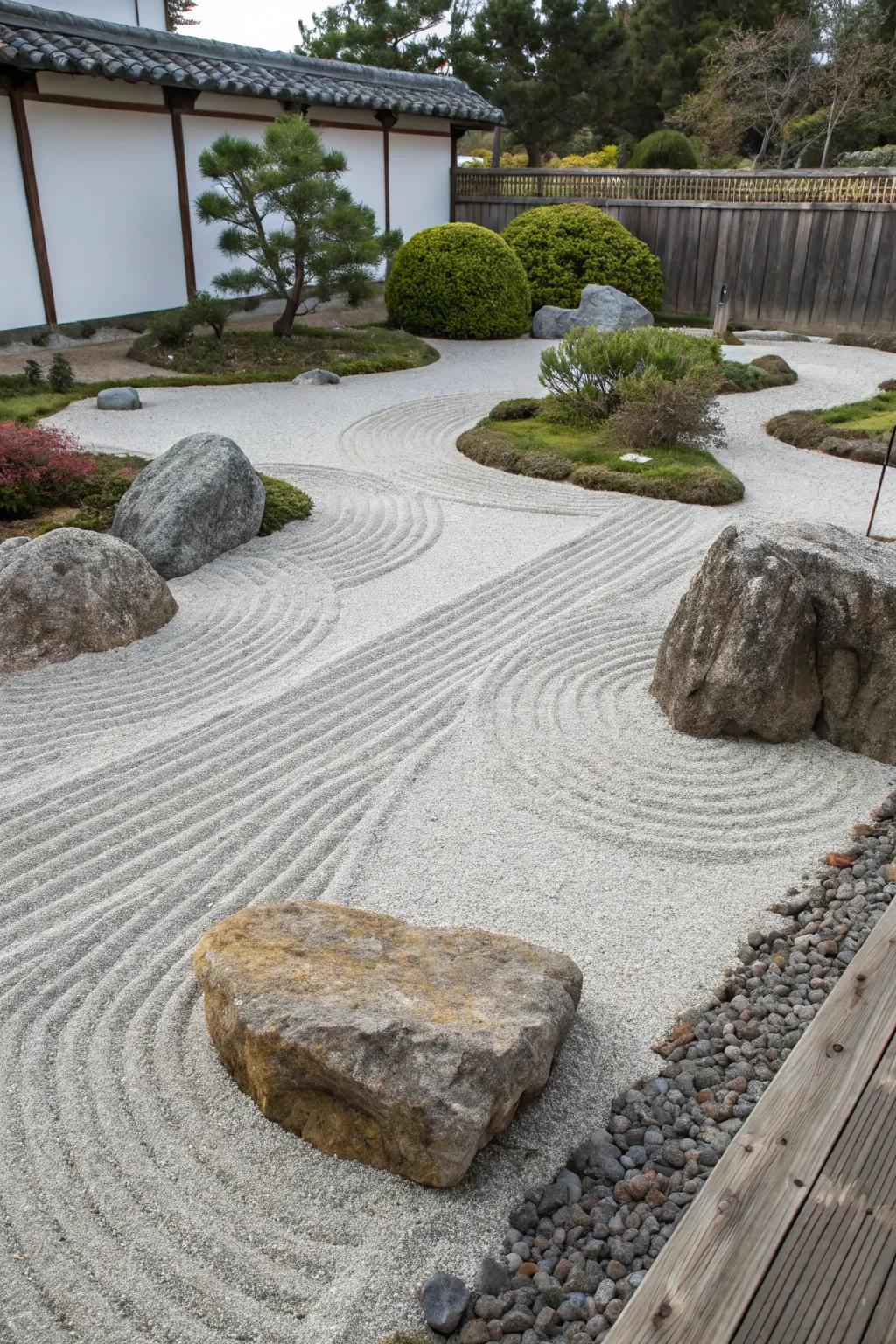 Zen gardens offer a space for meditation and reflection.
