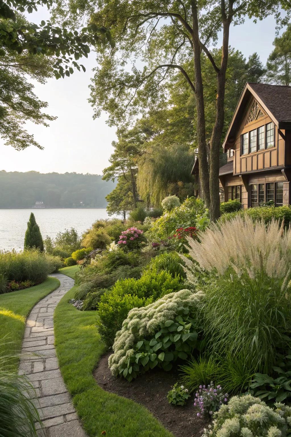 Mixed vegetation adds texture and vibrancy to your garden.