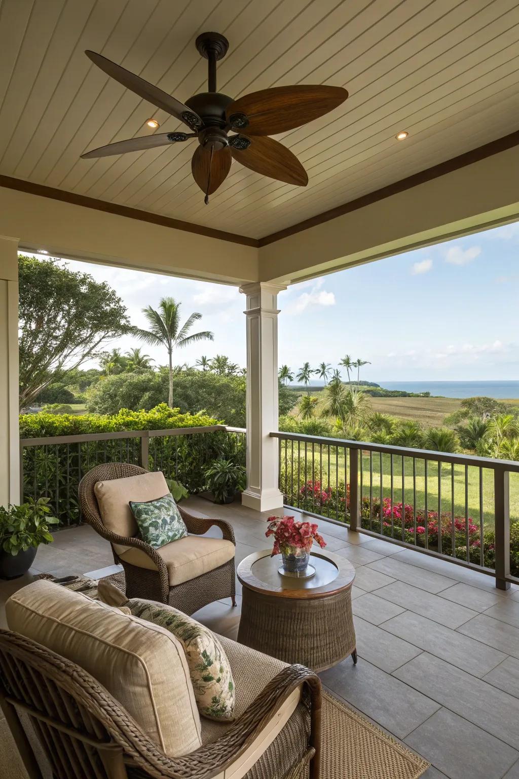Stay cool and comfortable with stylish ceiling fans.