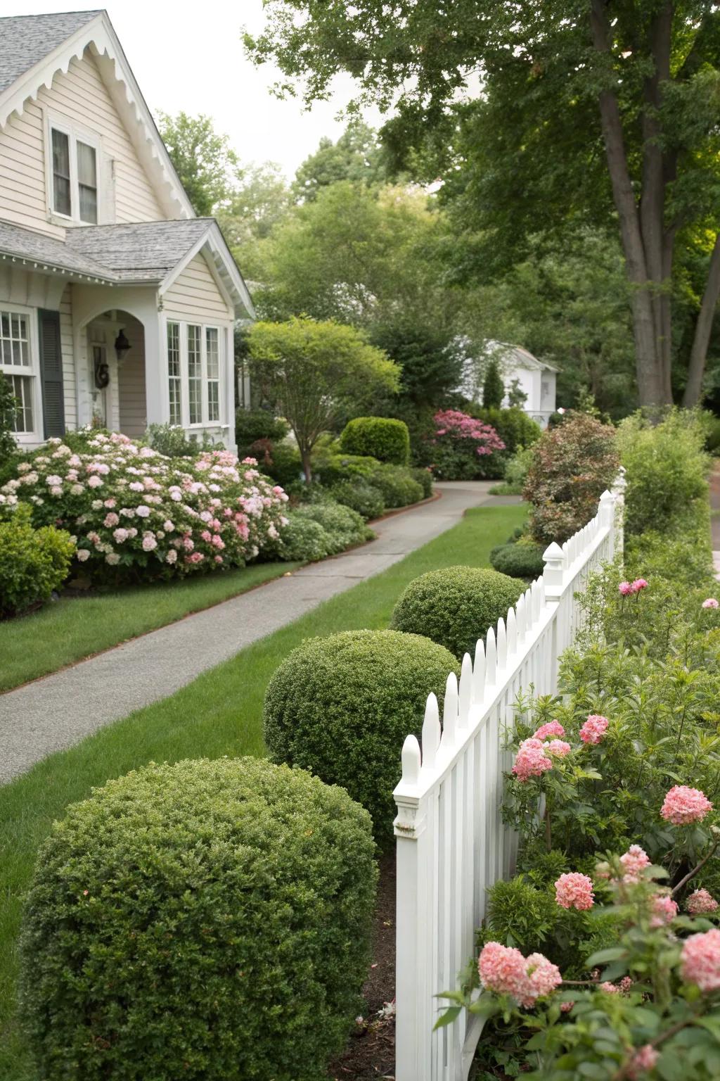 Add structure with shrubs and bushes.