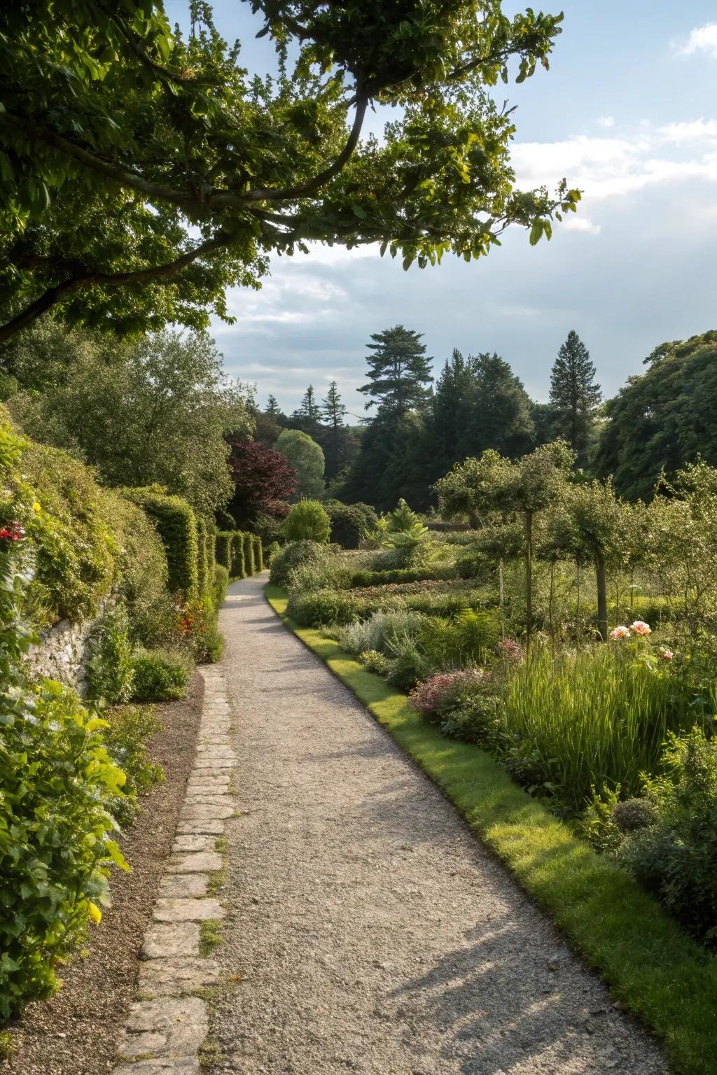 Add structure to your garden with hardscaping features.