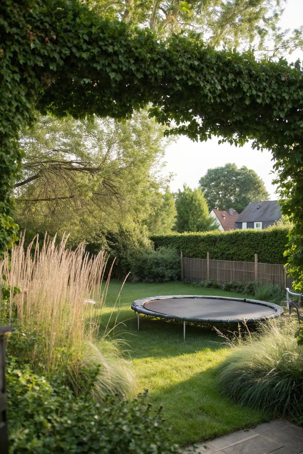 Natural barriers enhance safety and aesthetics.