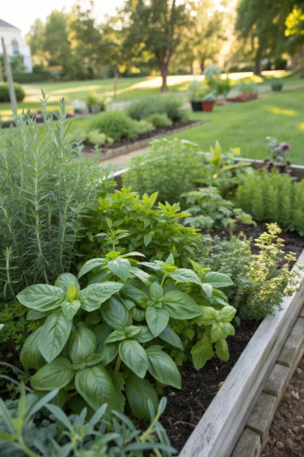 Herbs and edibles add beauty and utility to your garden.