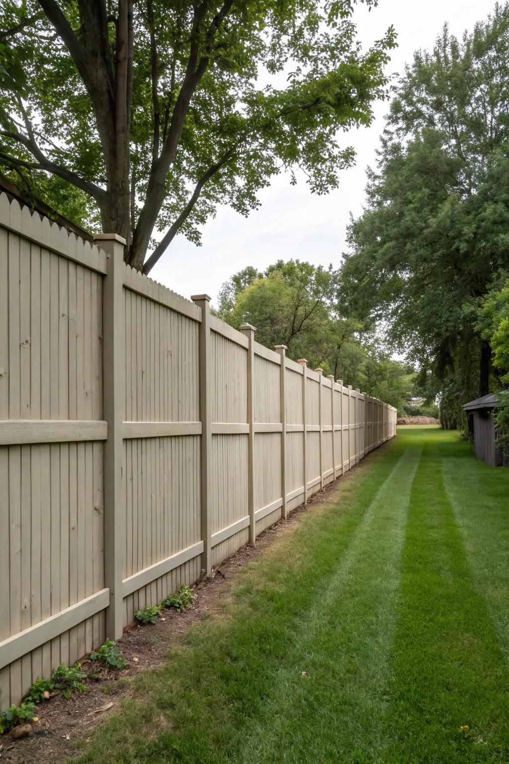 Tall fences are perfect for ensuring privacy.