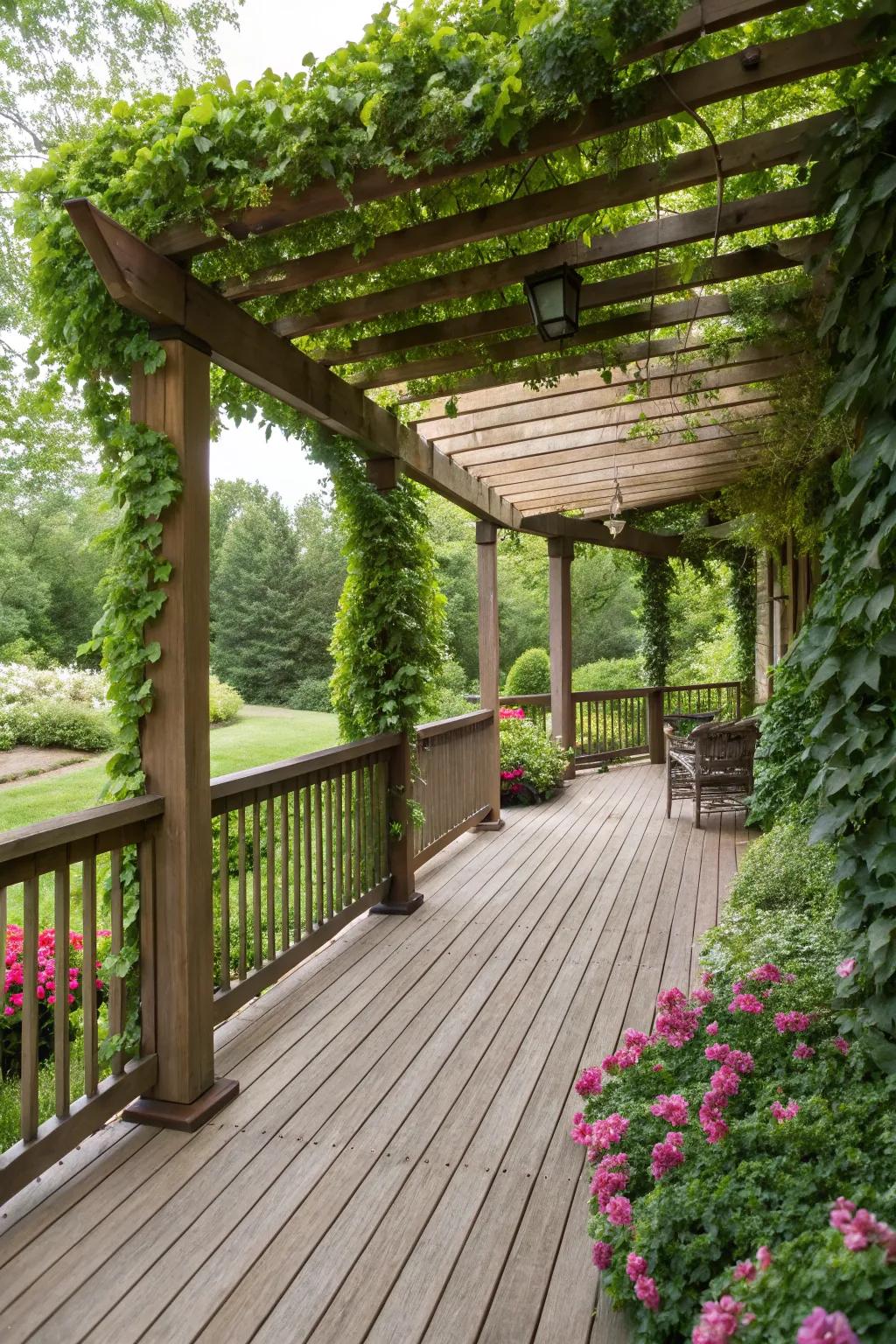 Add architectural interest with an elegant pergola