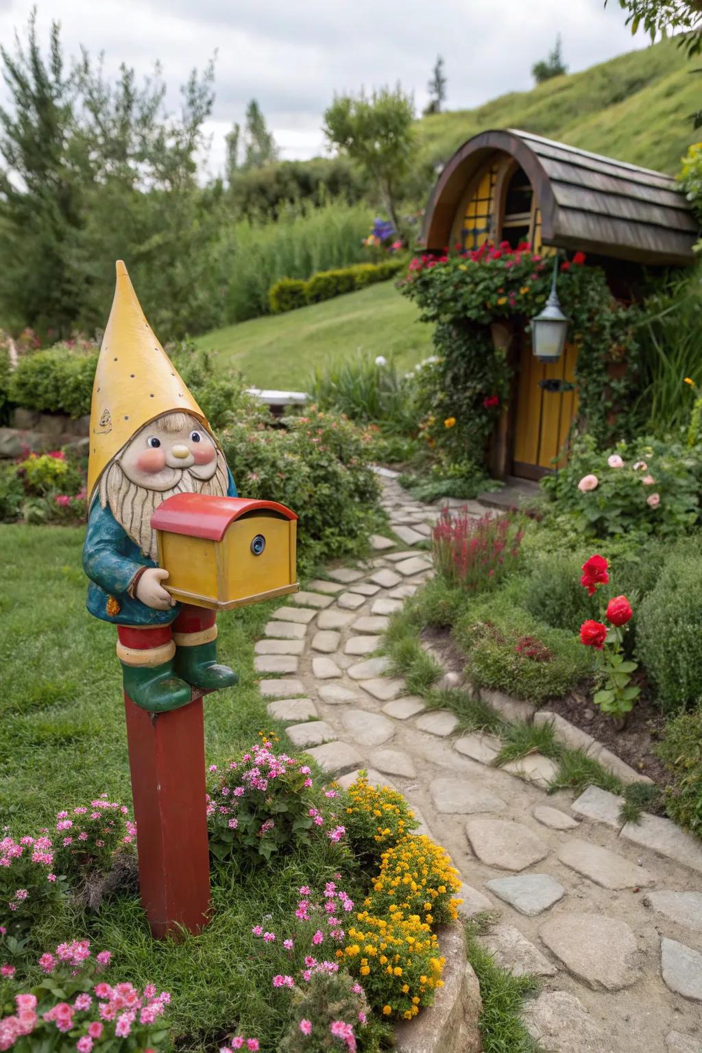 A character mailbox that adds a playful touch to your home.