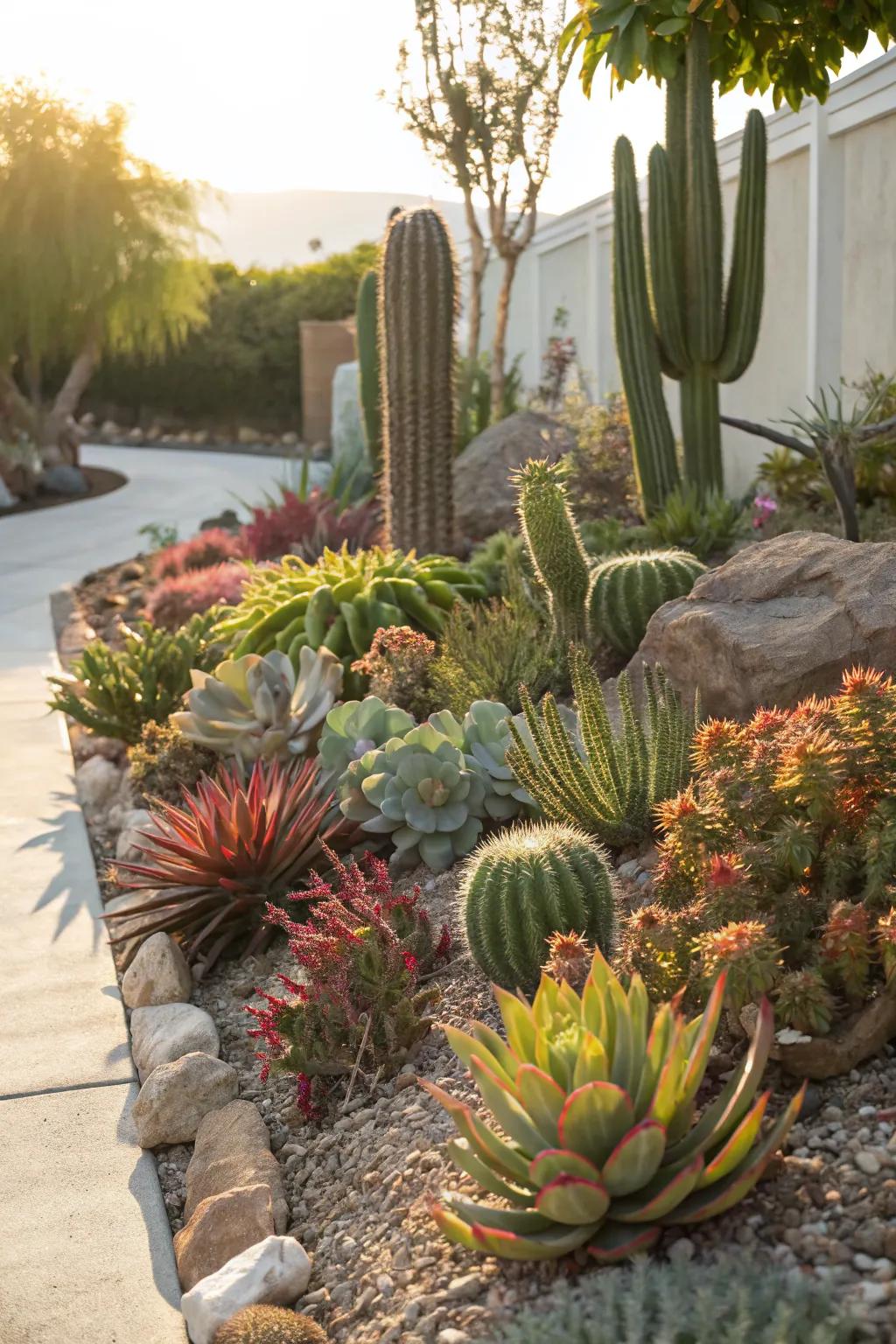 Bring the desert to your garden with succulents and cacti.