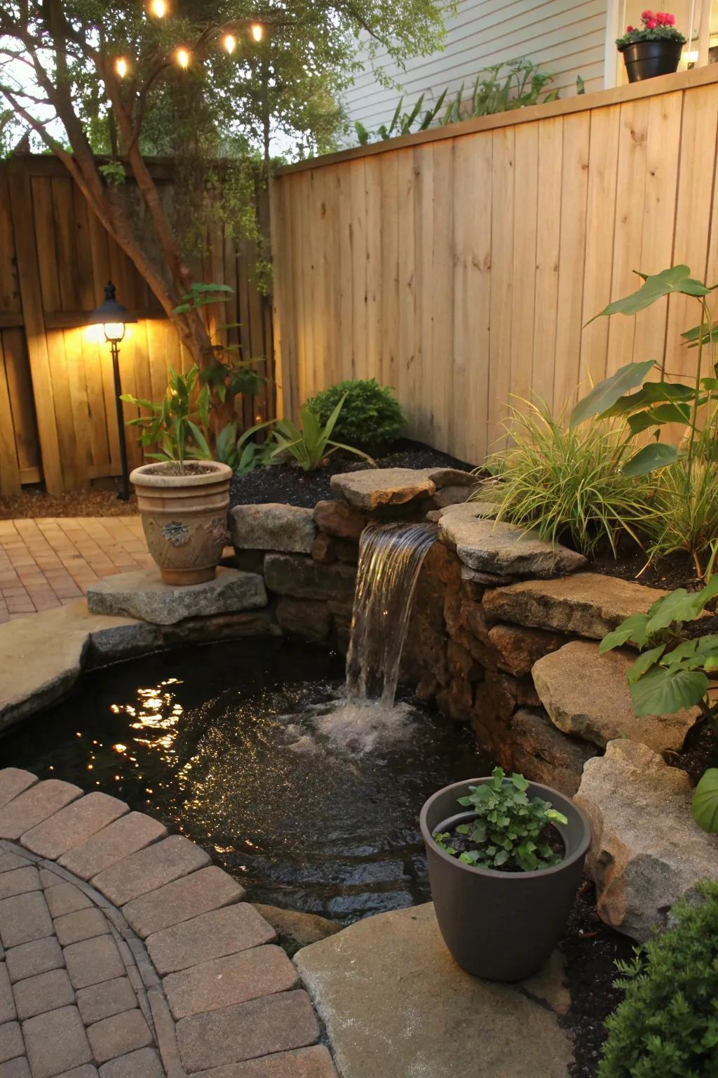 Compact waterfalls prove that good things come in small packages.