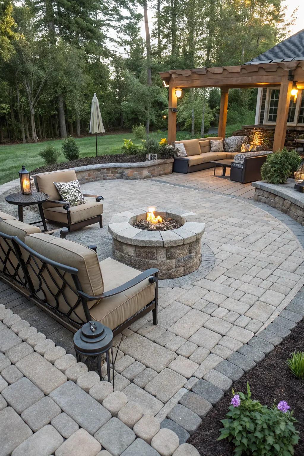 Pavers can help define and enhance your outdoor living spaces.