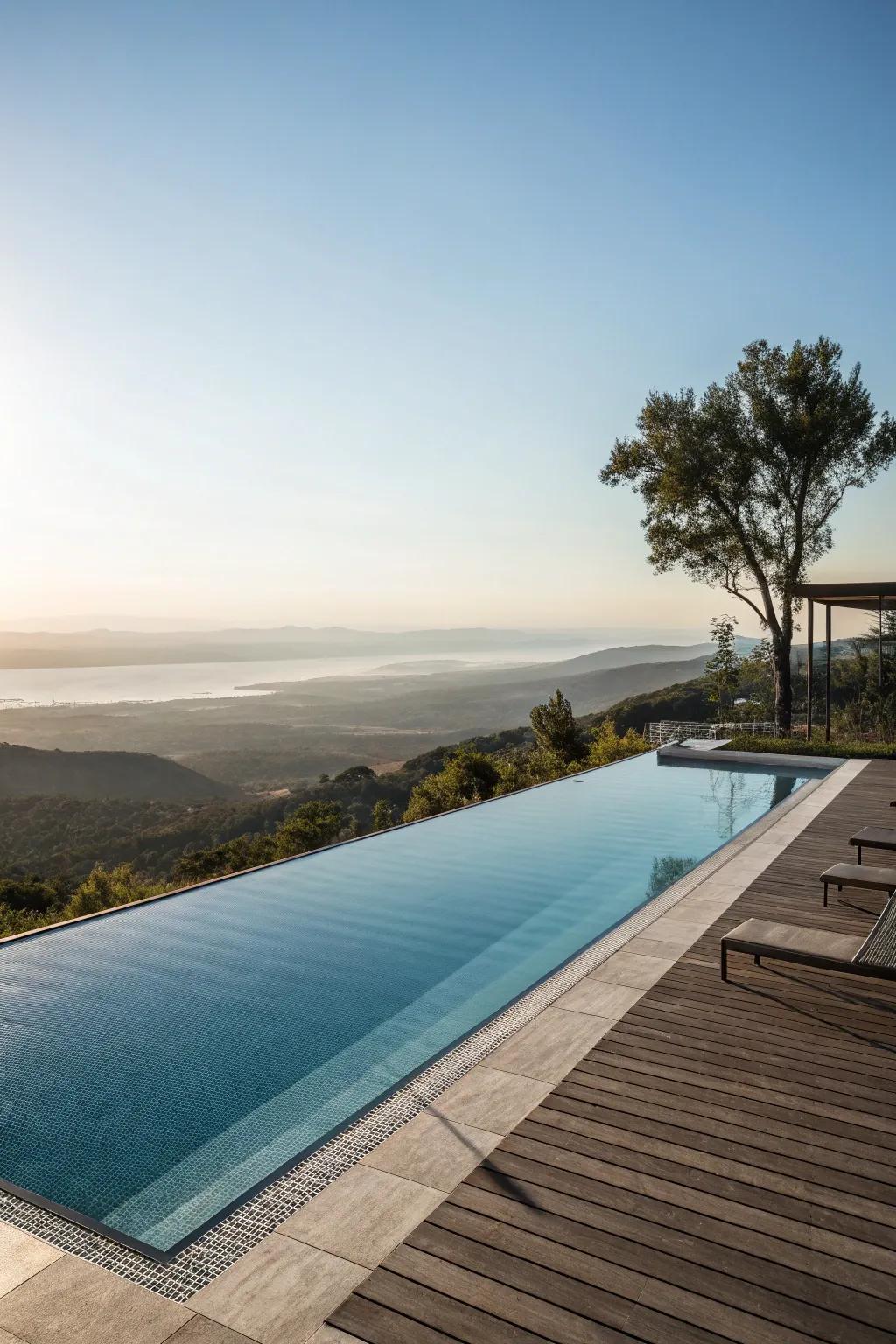 Create an endless view with a stunning infinity pool.