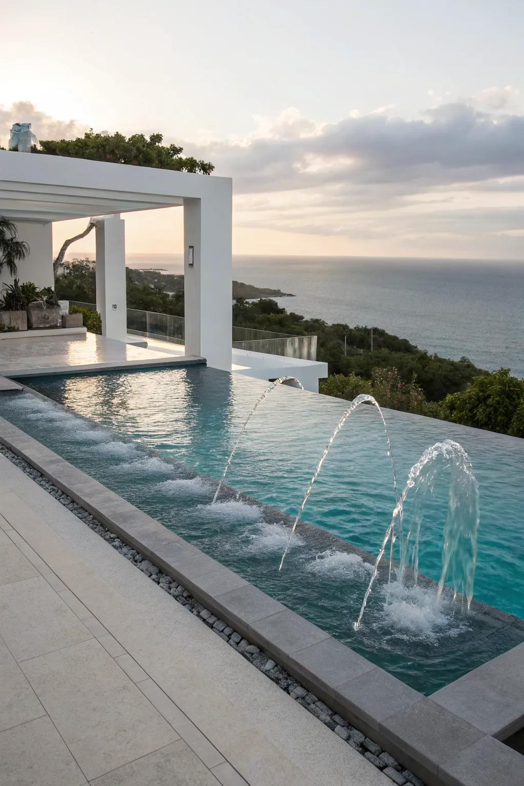 Striking water features for an elevated experience.
