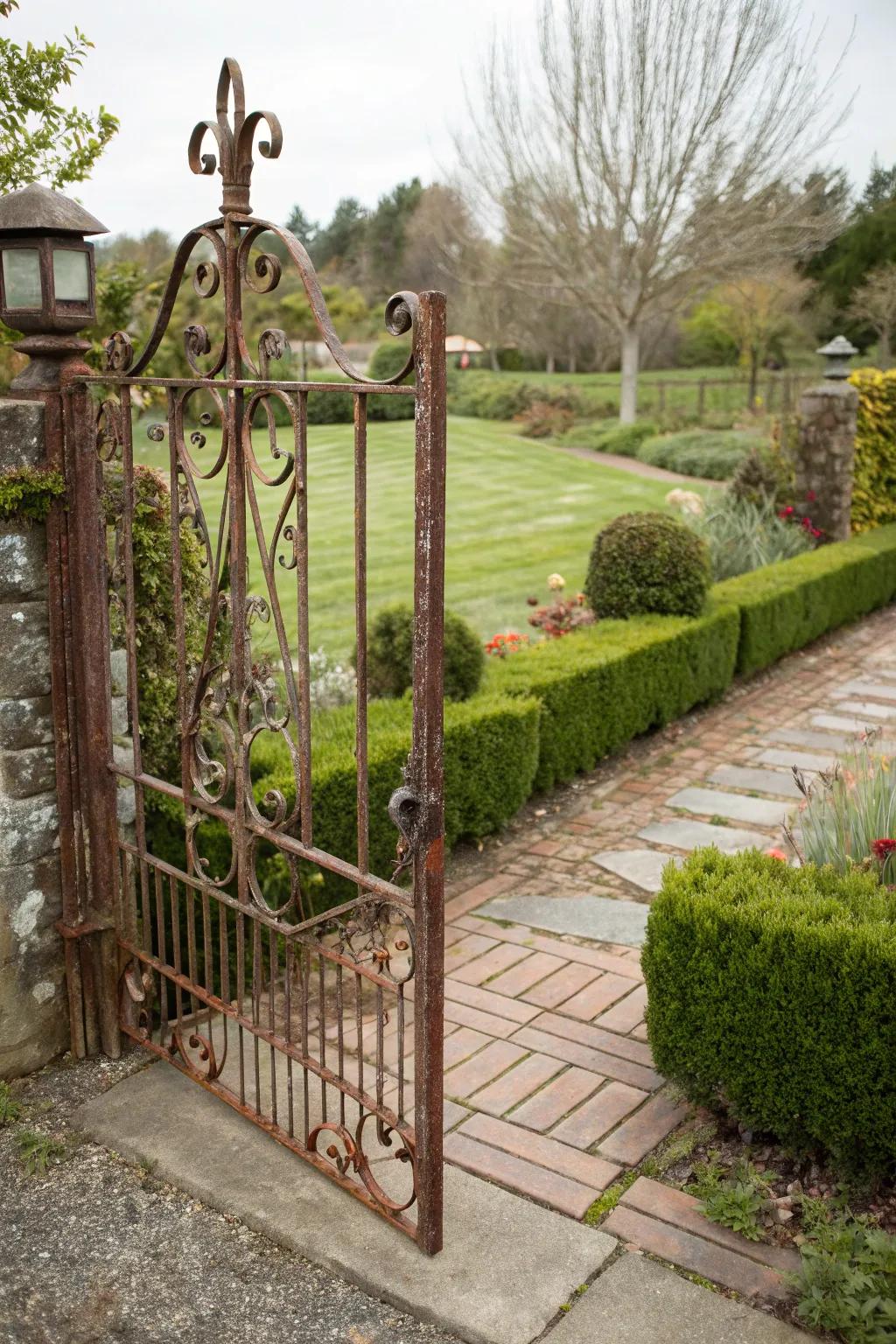 Combine functionality and style with a metal gate.