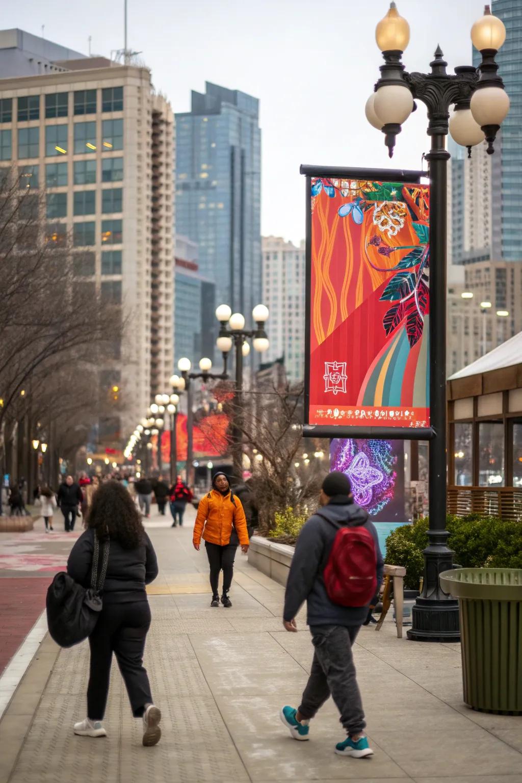 Capture attention with a striking advertising display banner.