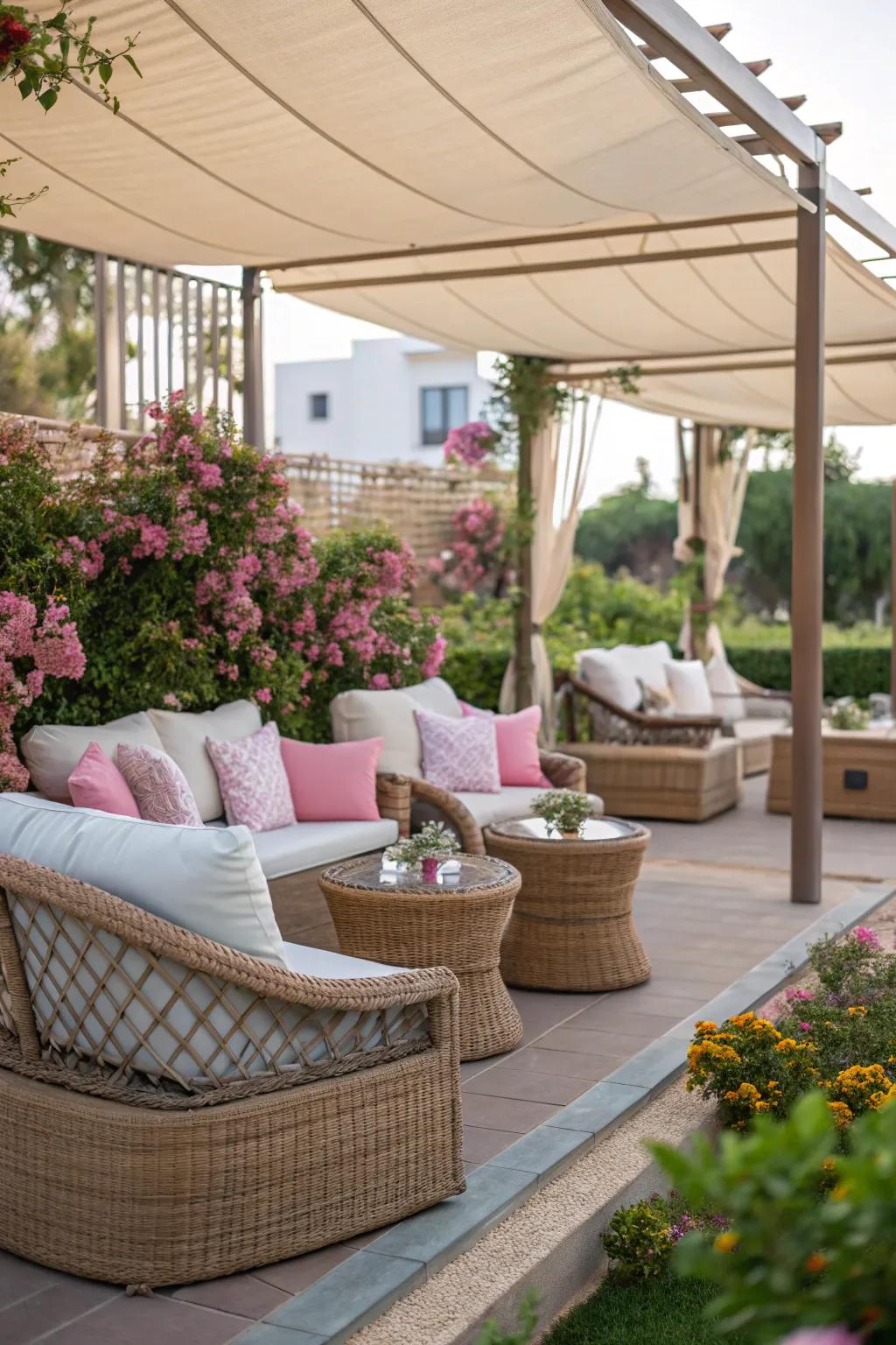 Create a cozy retreat with comfortable seating.
