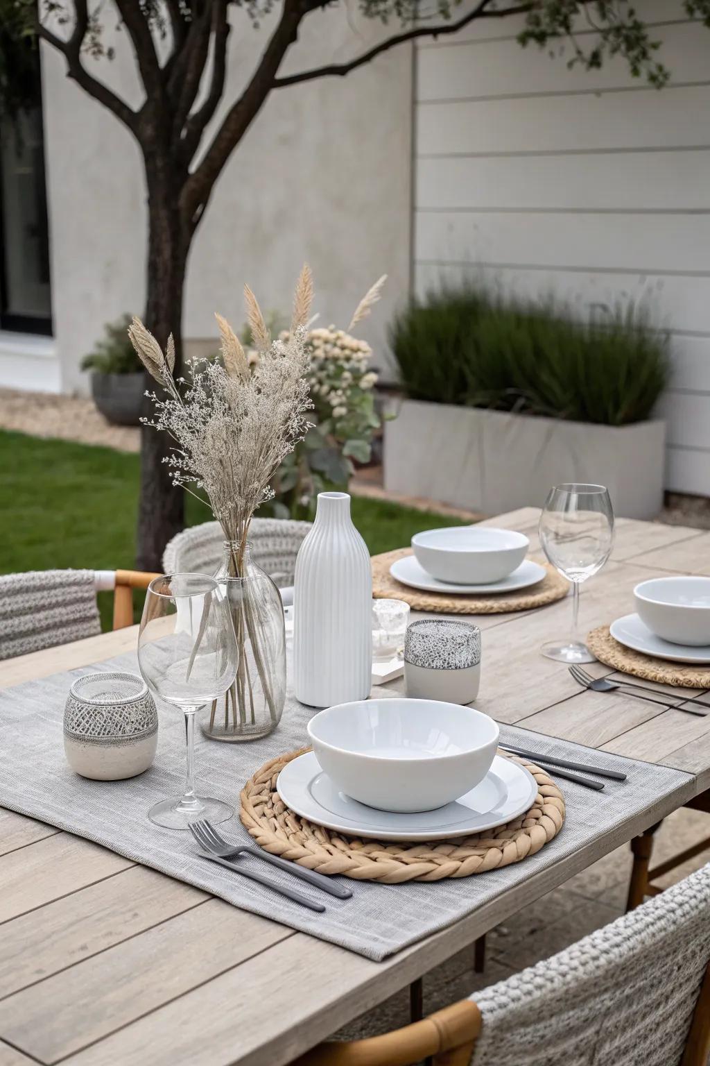Simplicity and style come together in this modern table setting.