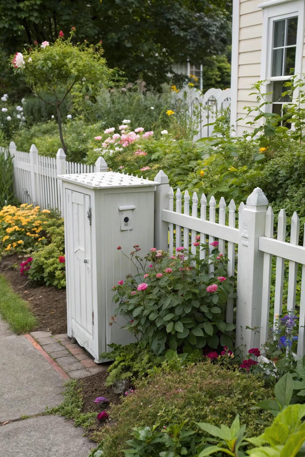 Decorative fencing can be both practical and charming.