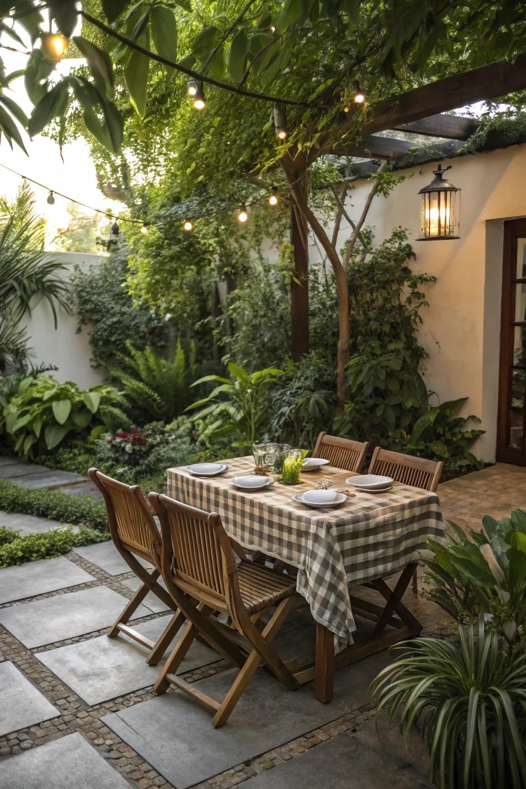 Dining al fresco makes every meal a delightful experience.