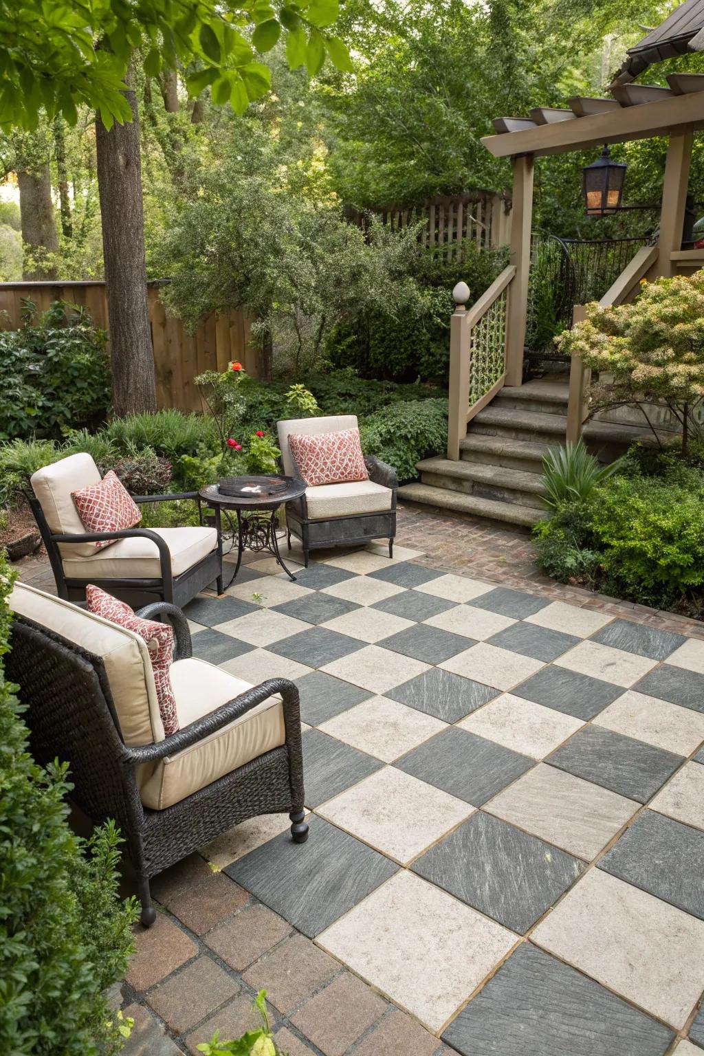 Pavers provide versatility and creativity in patio design.