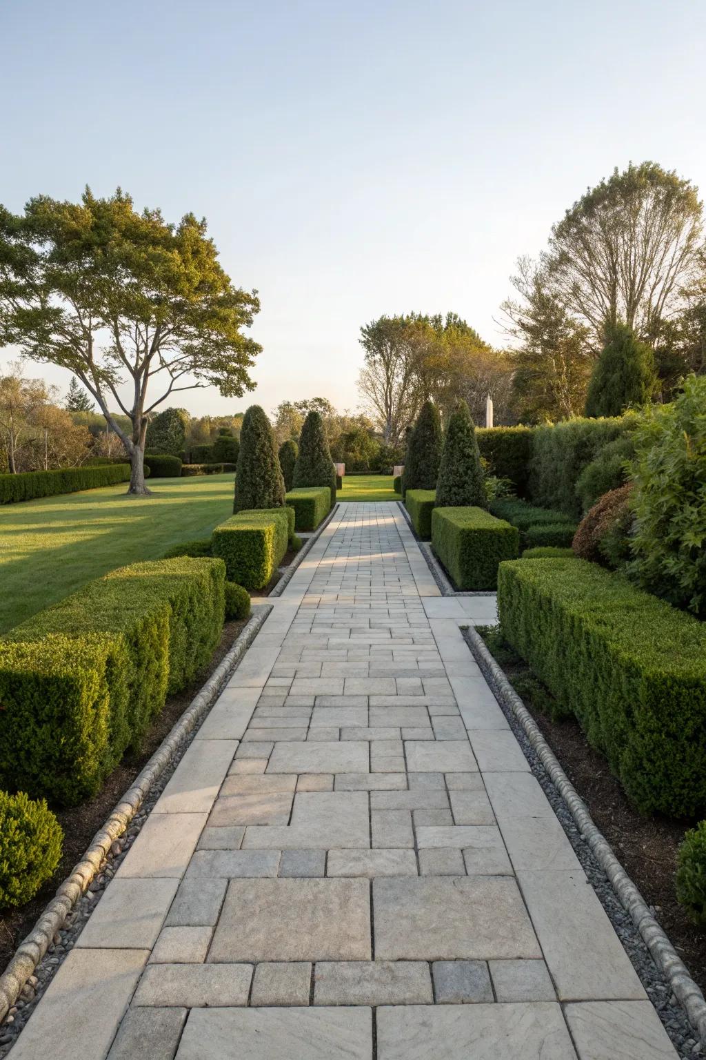 Symmetrical designs bring balance and formality.