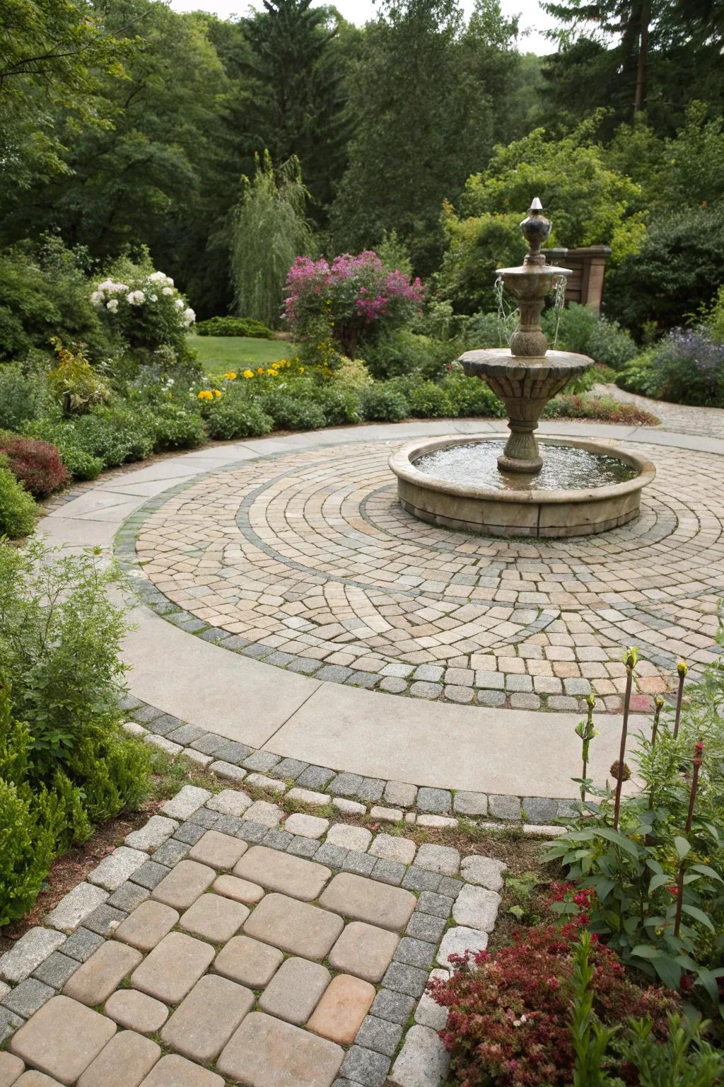 Circular patterns draw the eye and enhance focal points.