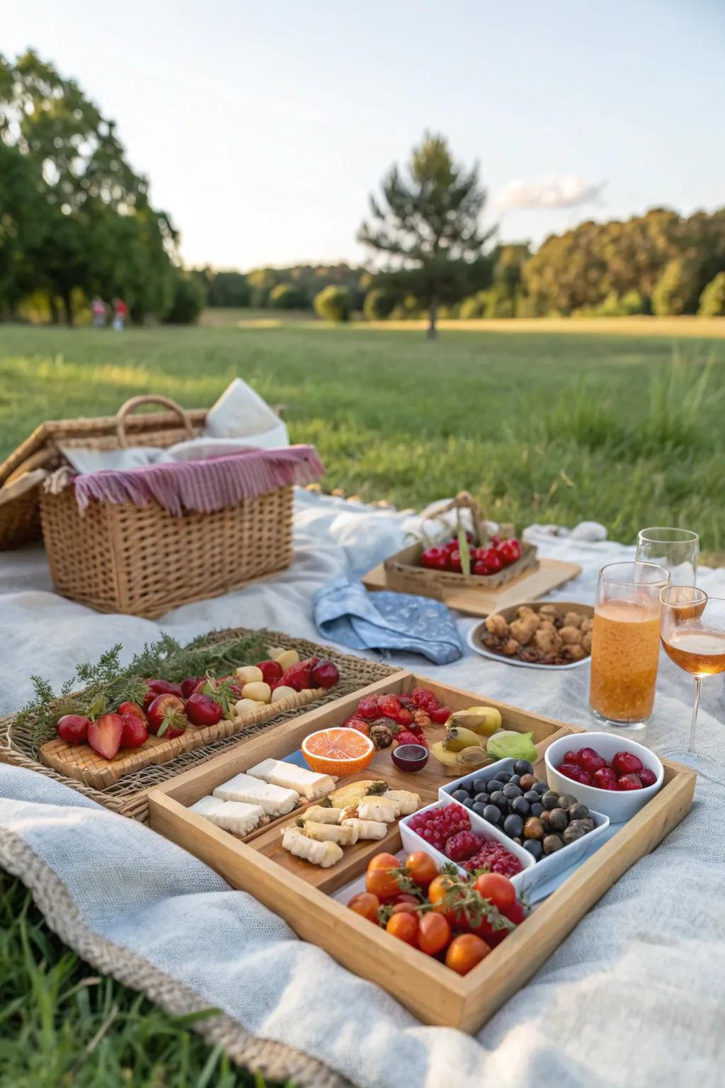 A beautifully displayed spread is a feast for the eyes.