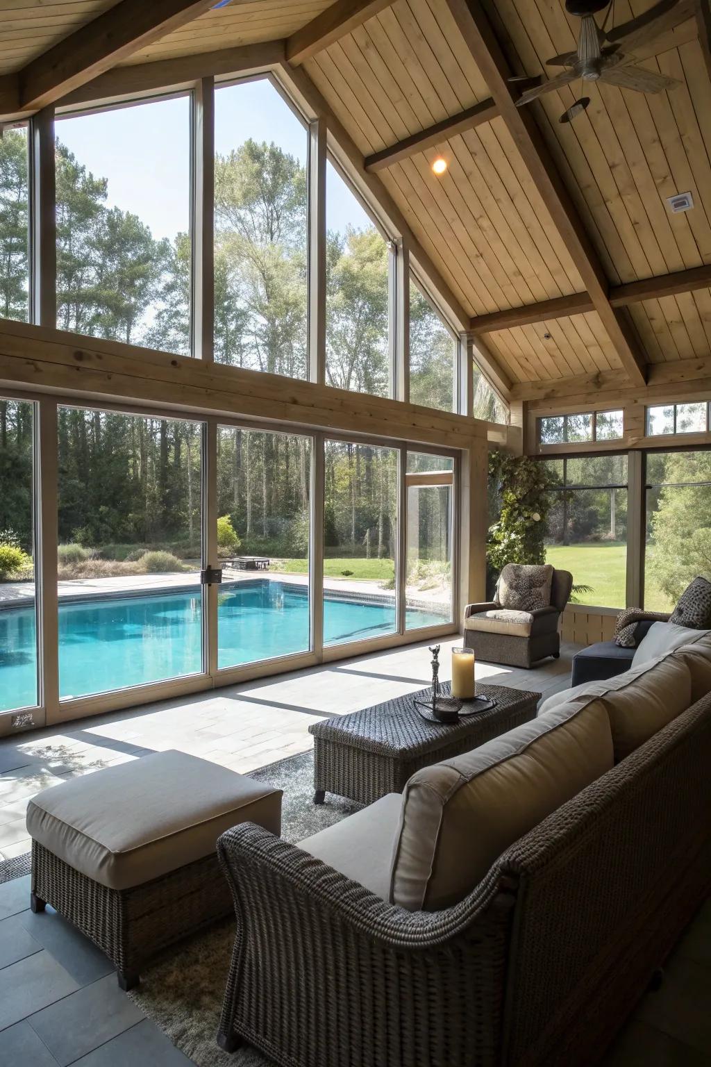 Maximize views with strategic furniture placement.