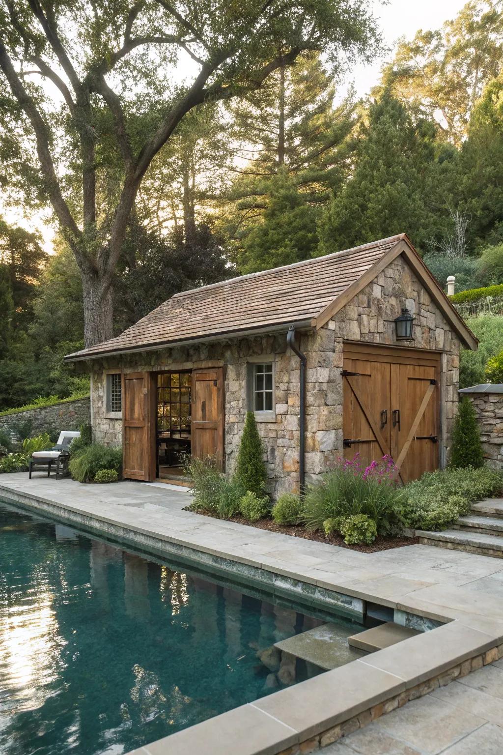 Natural harmony: Integrate nature into your shed design.