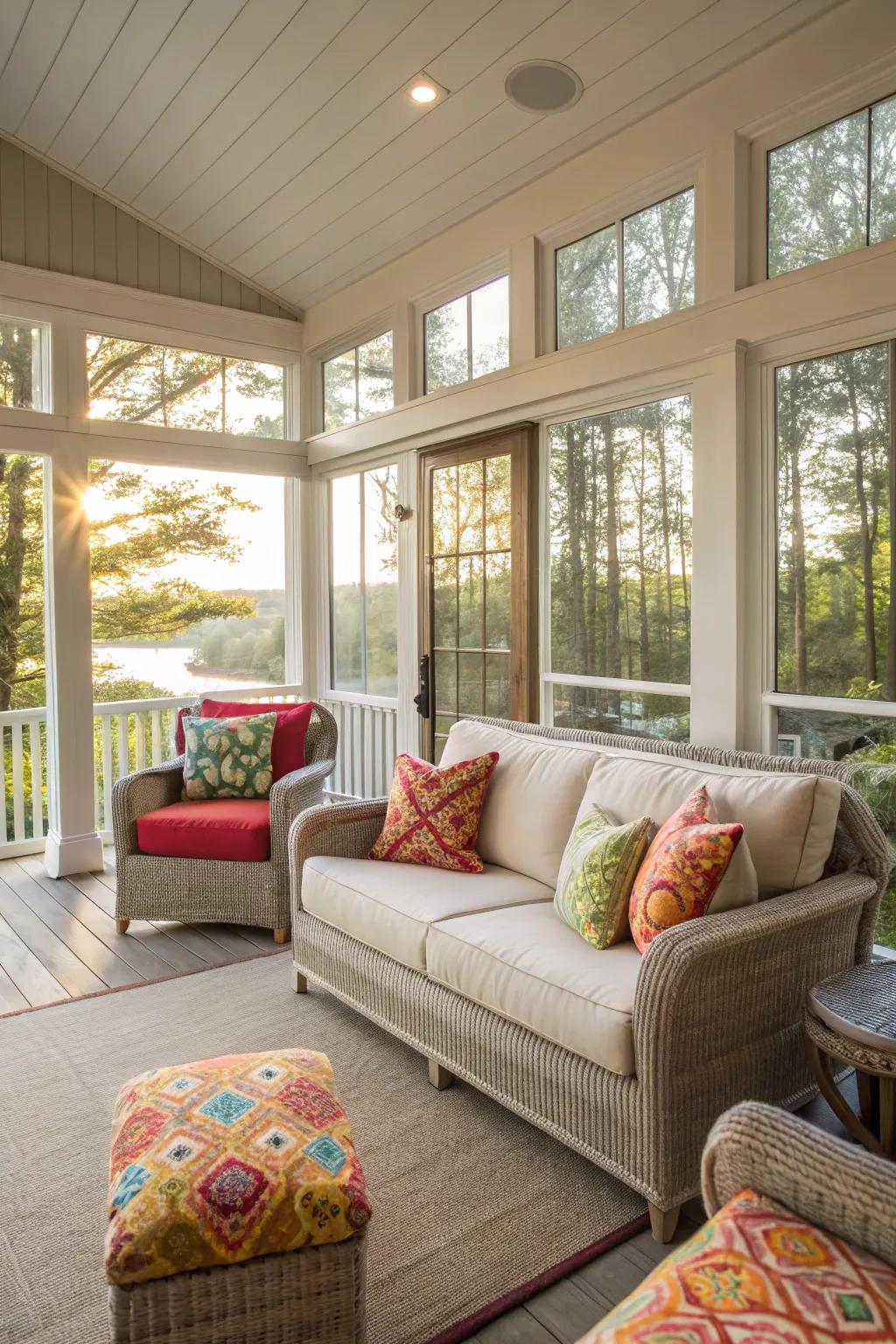 Balance a neutral base with vibrant accents.