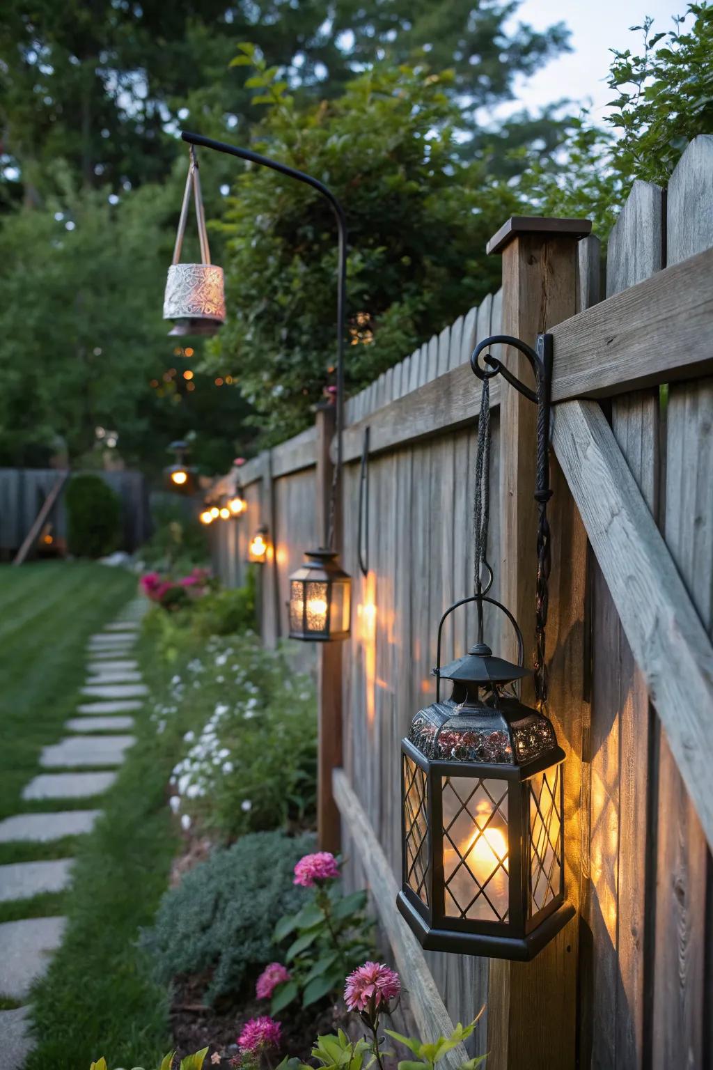 Decorative lanterns add charm and character to your outdoor space.