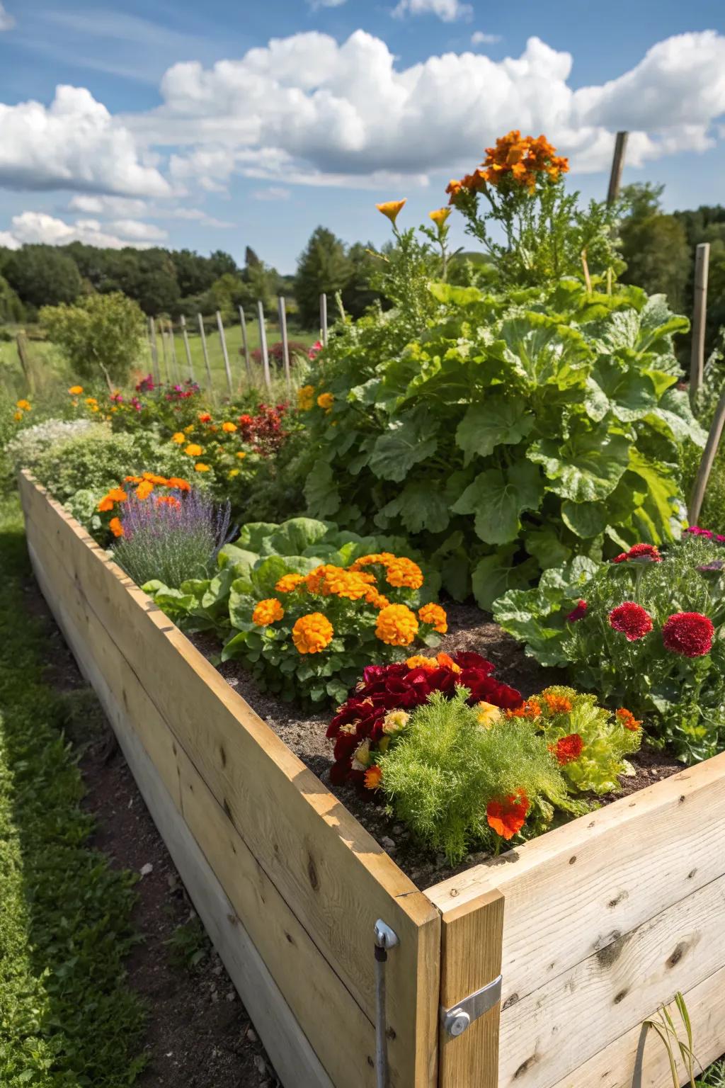 Mixed planting adds color and diversity to your garden beds.