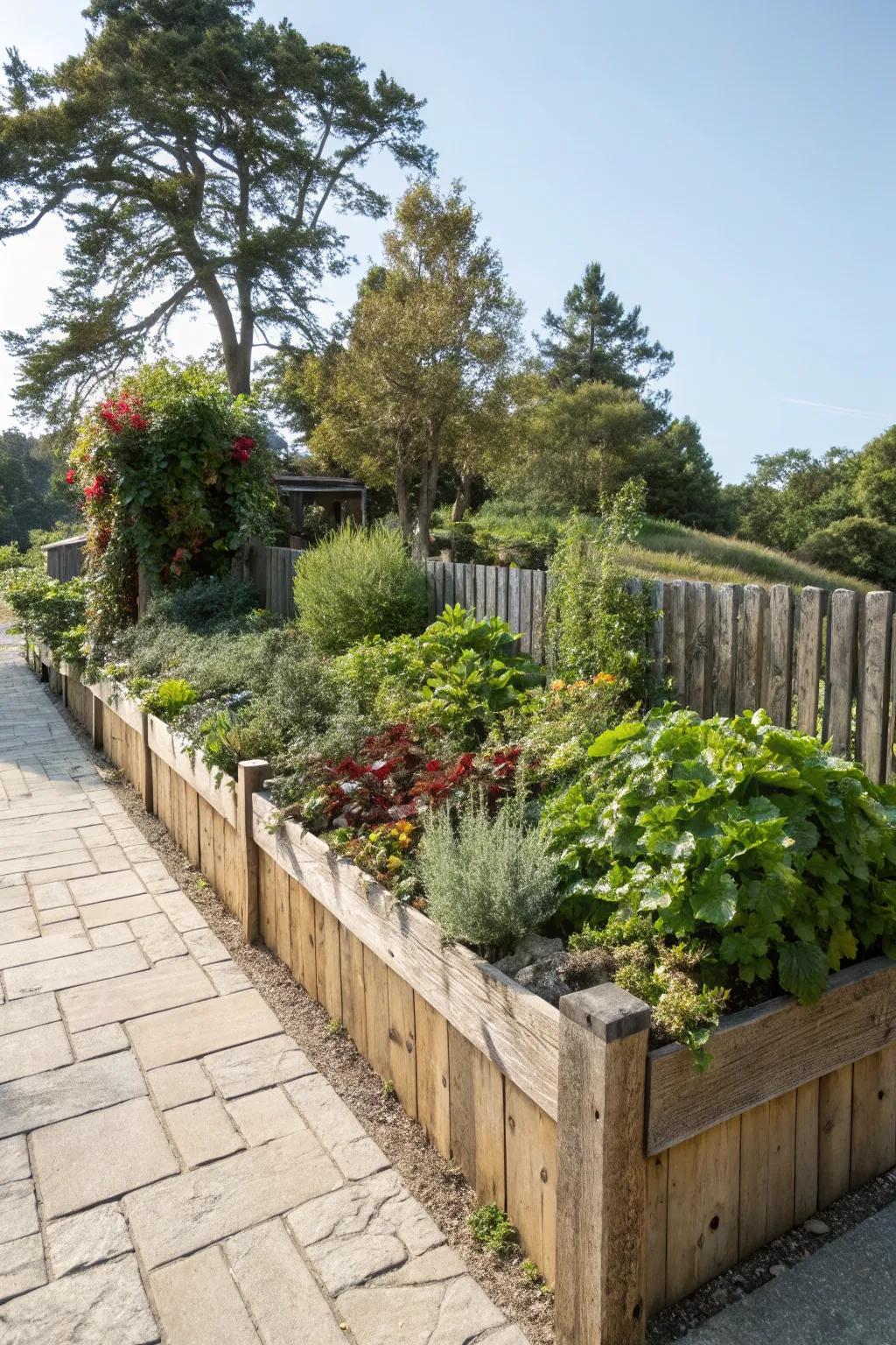 Integrated designs offer a seamless and efficient garden layout.