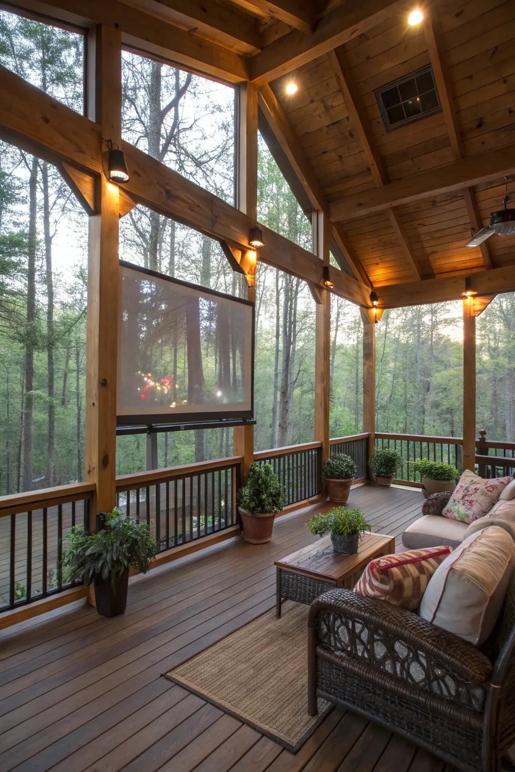 Large screens connect you with the natural world.