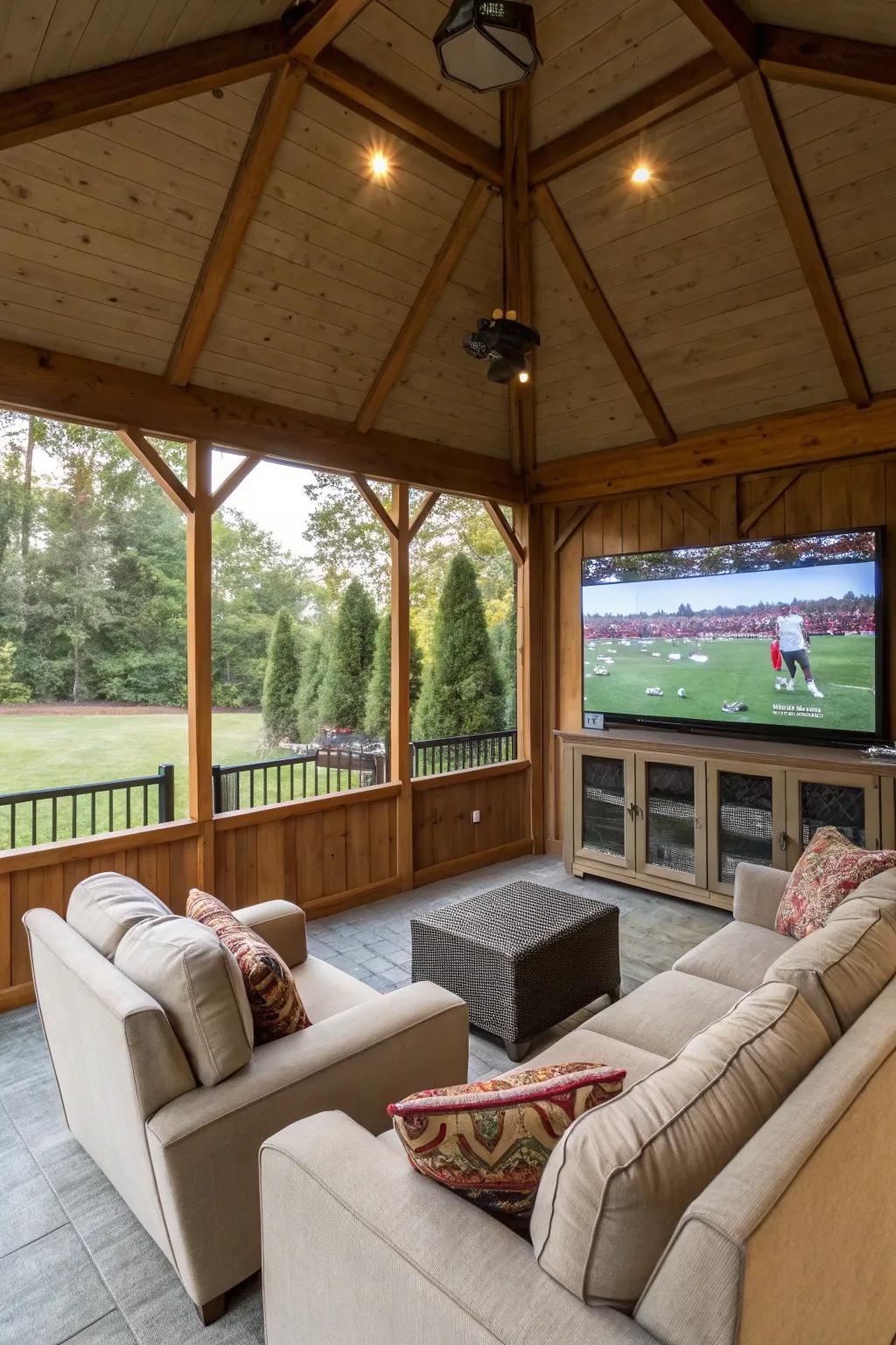 An entertainment hub pavilion perfect for gatherings.