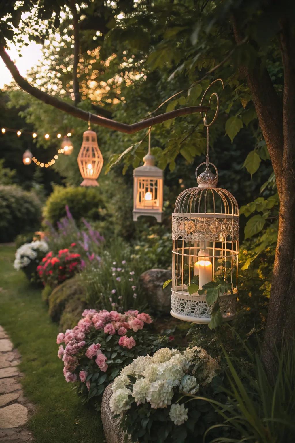 Outdoor decor adds whimsy and charm to your garden space.