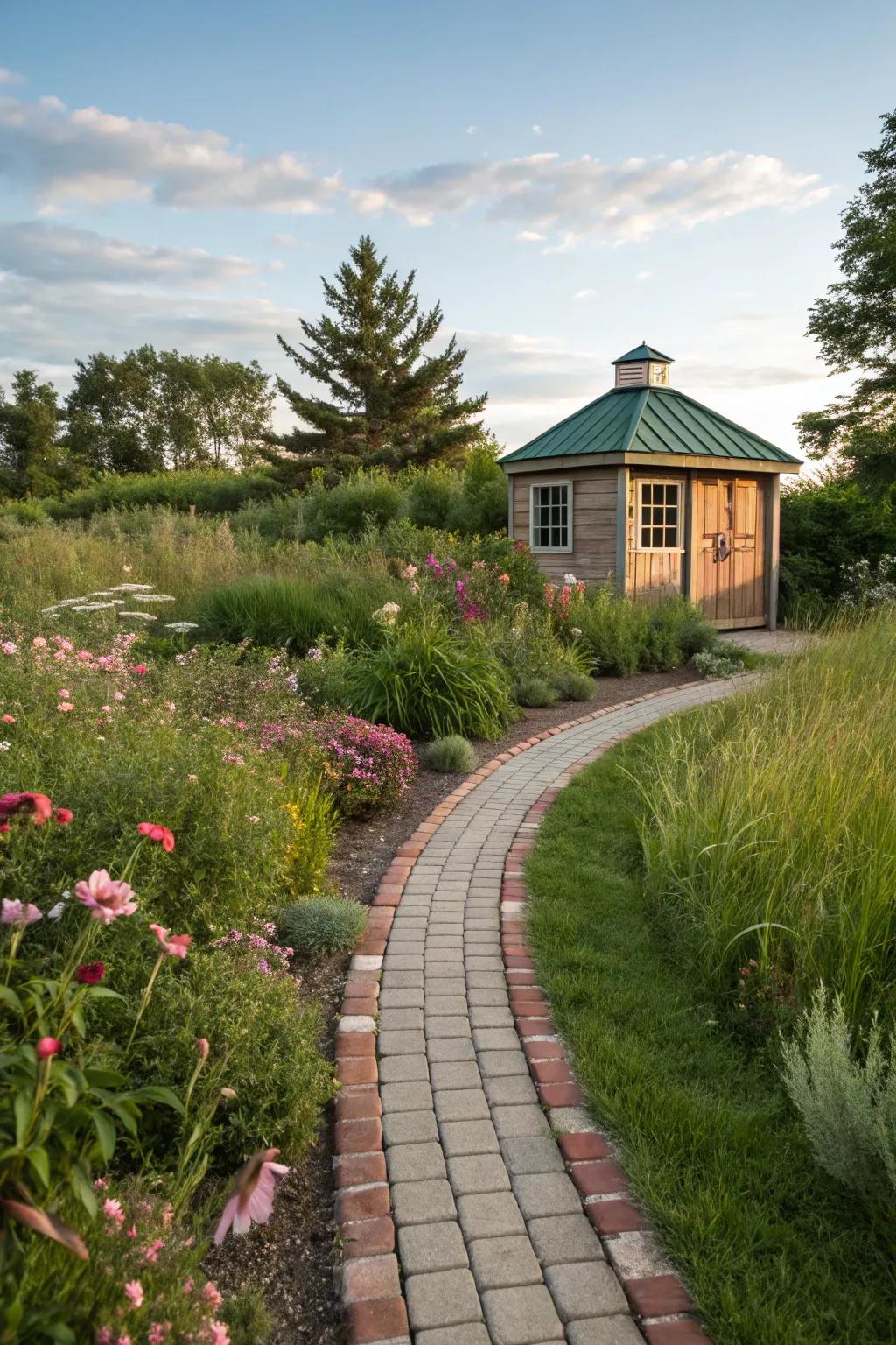 Border edging adds structure and definition to your walkway.
