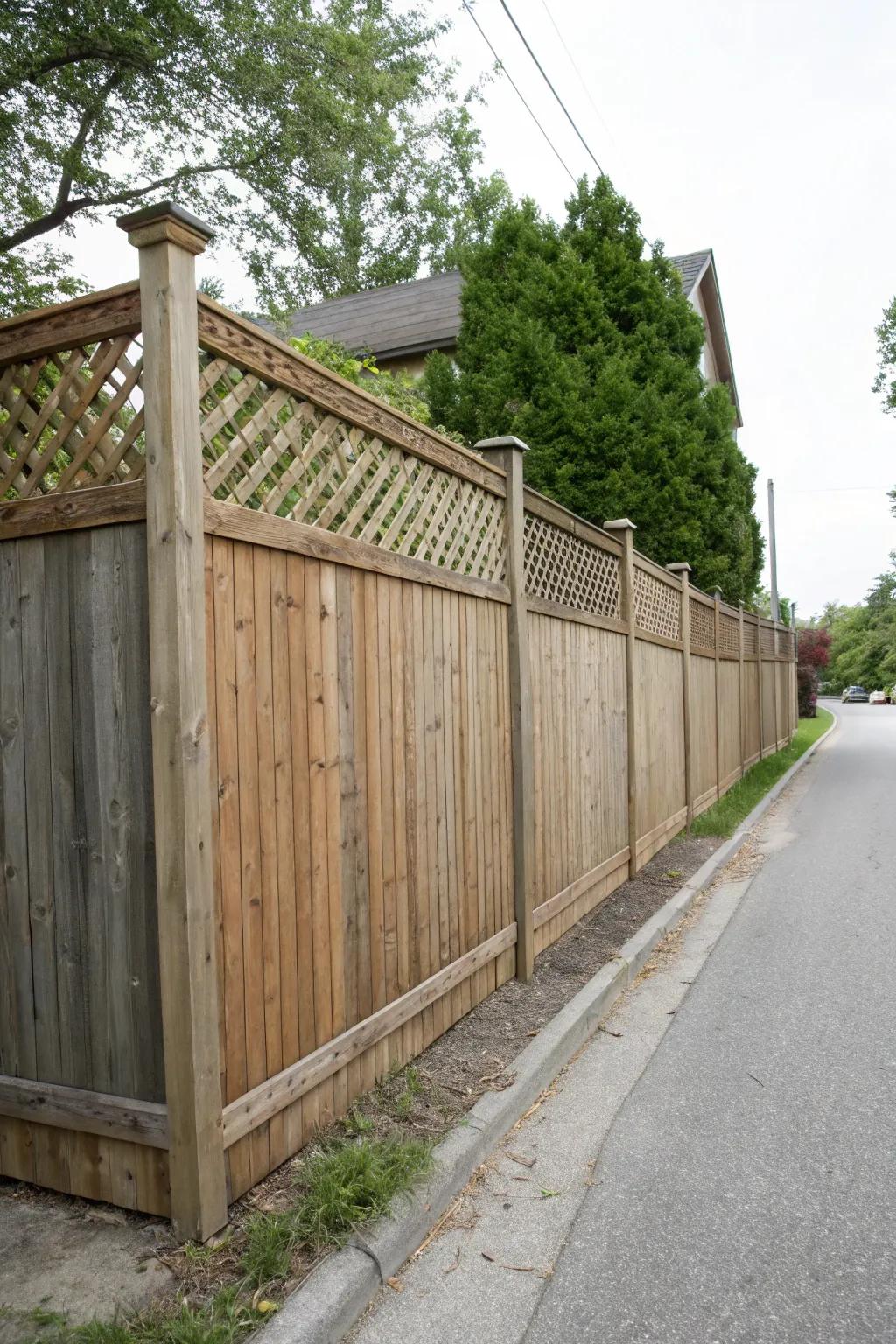 Privacy fences can be both functional and fashionable.