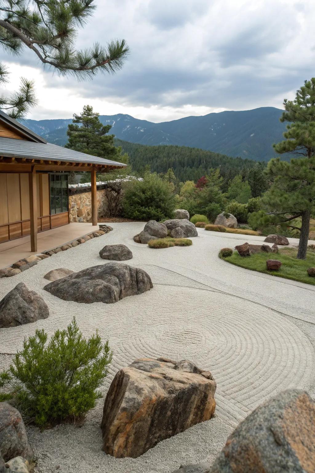 A Zen garden offers a peaceful retreat in your own backyard.